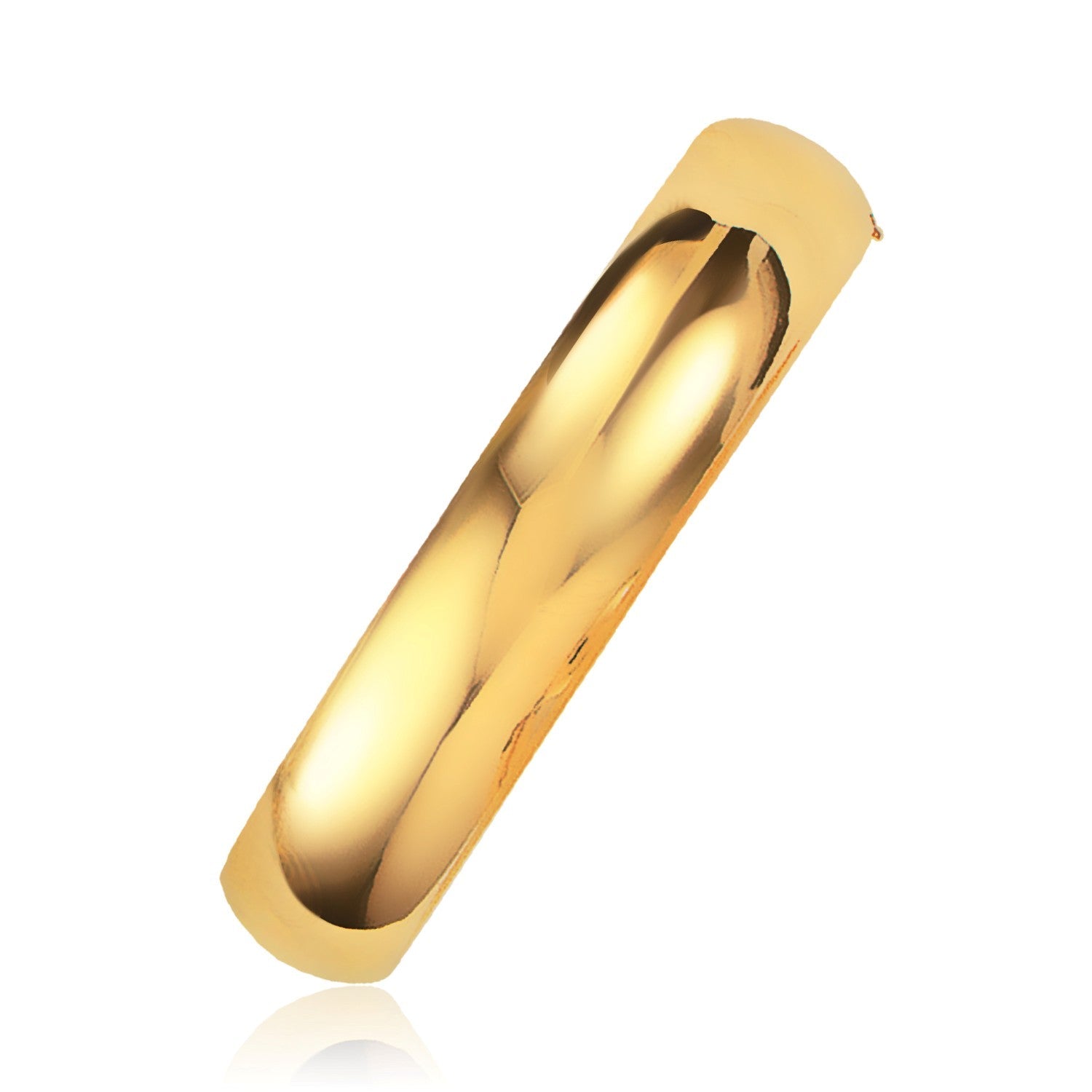 Classic Bangle in 14k Yellow Gold 13.5mm on sale at MyriadMart