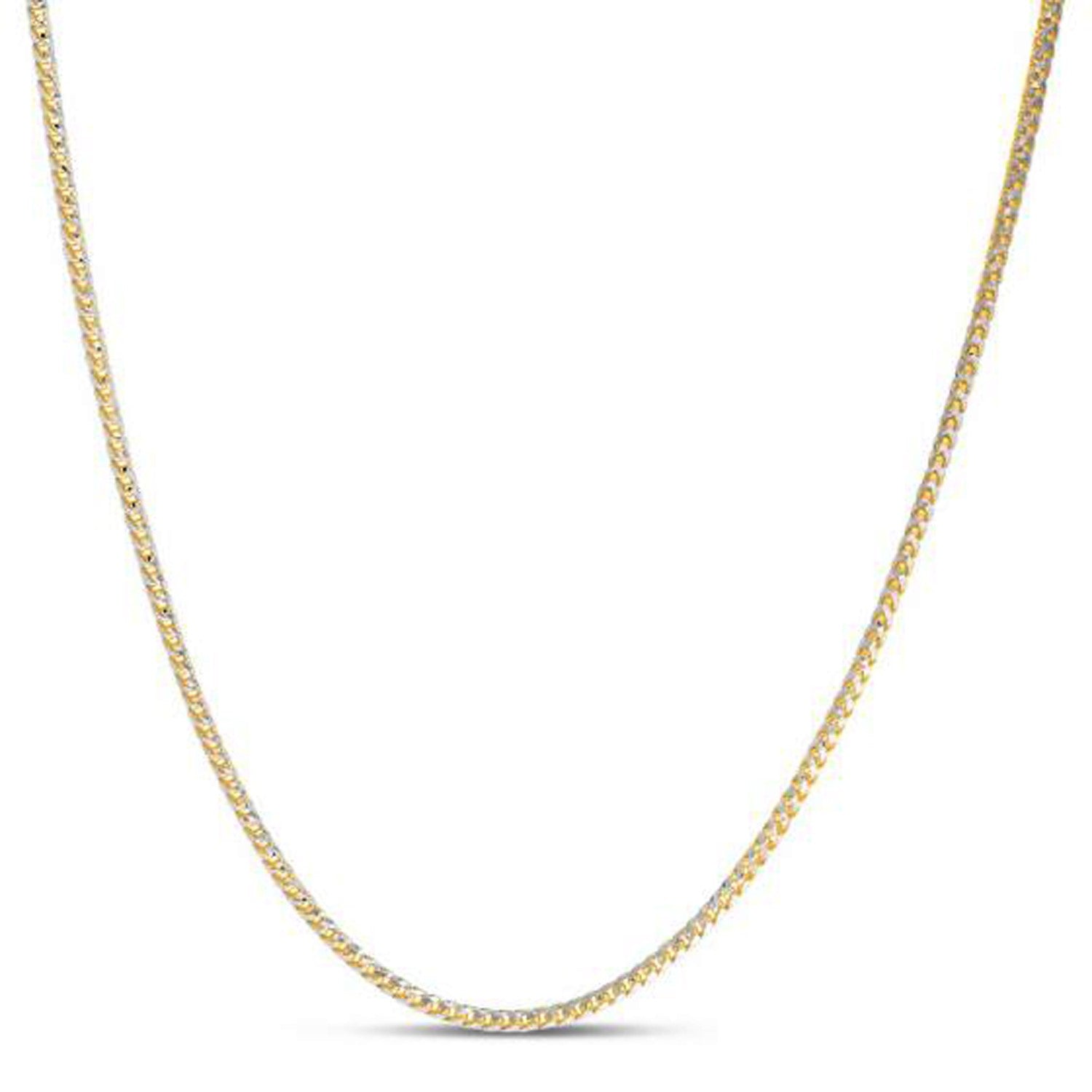 14k Yellow Gold Round Pave Franco Chain 2.30 mm on sale at MyriadMart