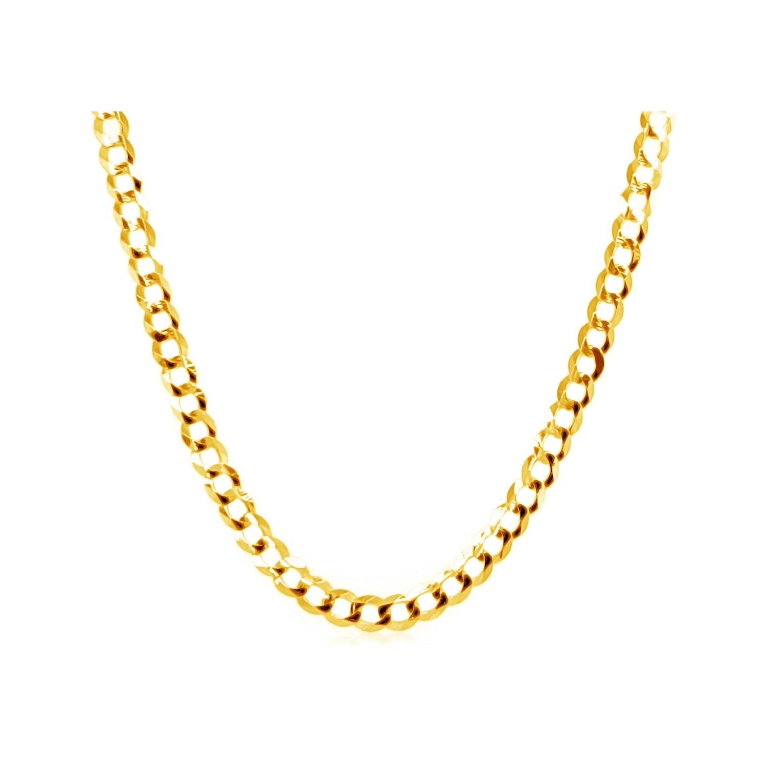 2.4mm 10k Yellow Gold Curb Chain on sale at MyriadMart