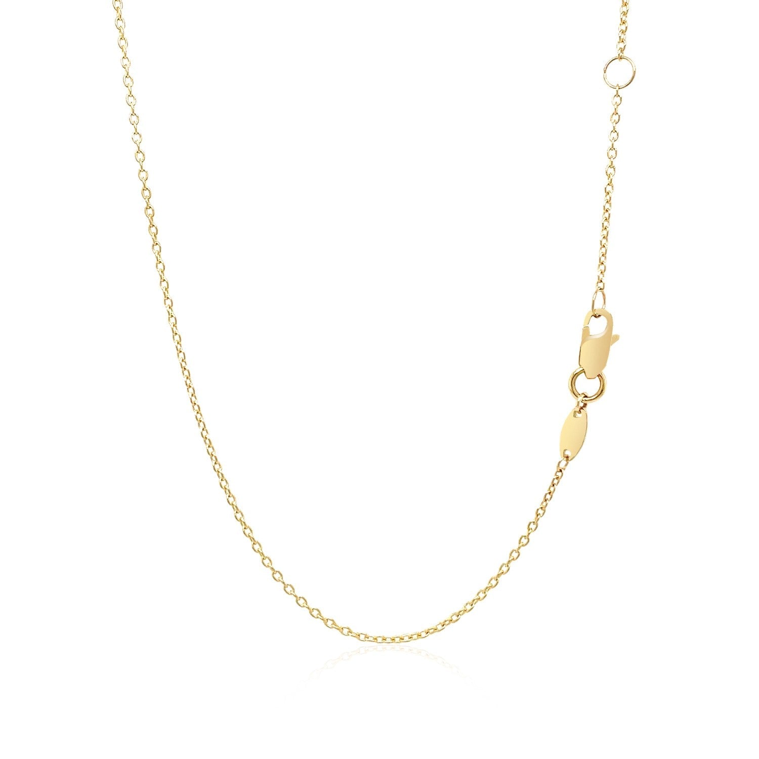 14k Yellow Gold Smooth Flat Horizontal Bar Style Necklace on sale at MyriadMart