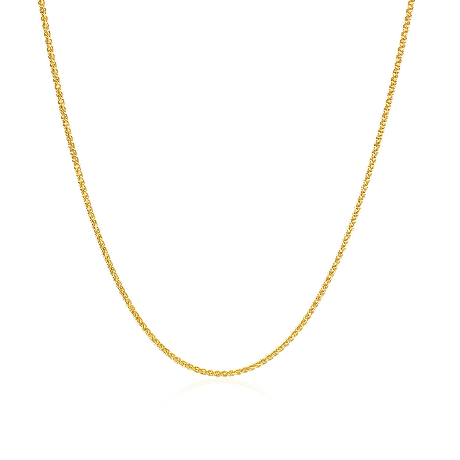 10k Yellow Gold Wheat Chain 1.0mm on sale at MyriadMart