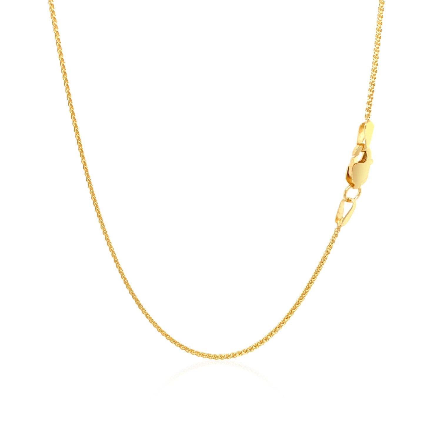 10k Yellow Gold Wheat Chain 1.0mm on sale at MyriadMart