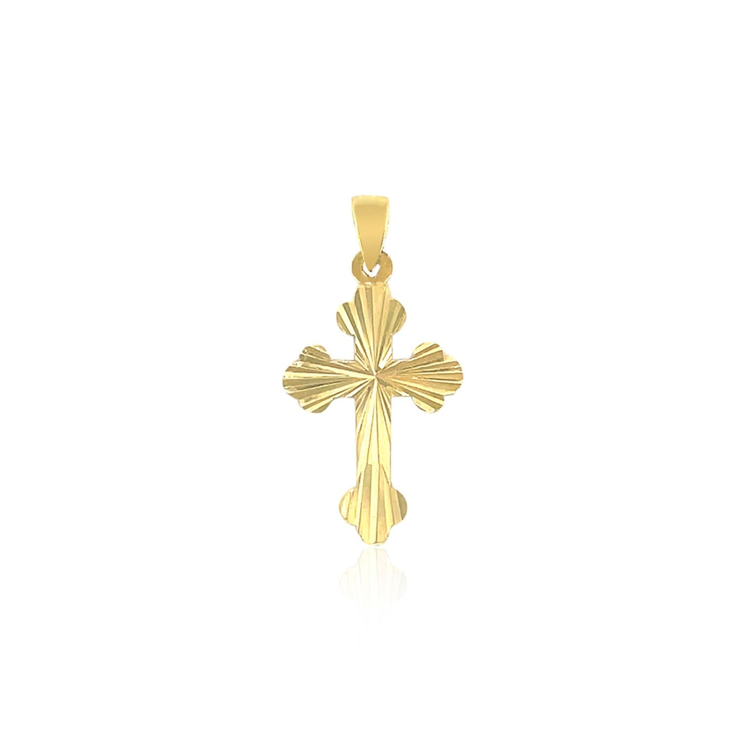14k Tri Color Gold Cross Pendant on sale at MyriadMart