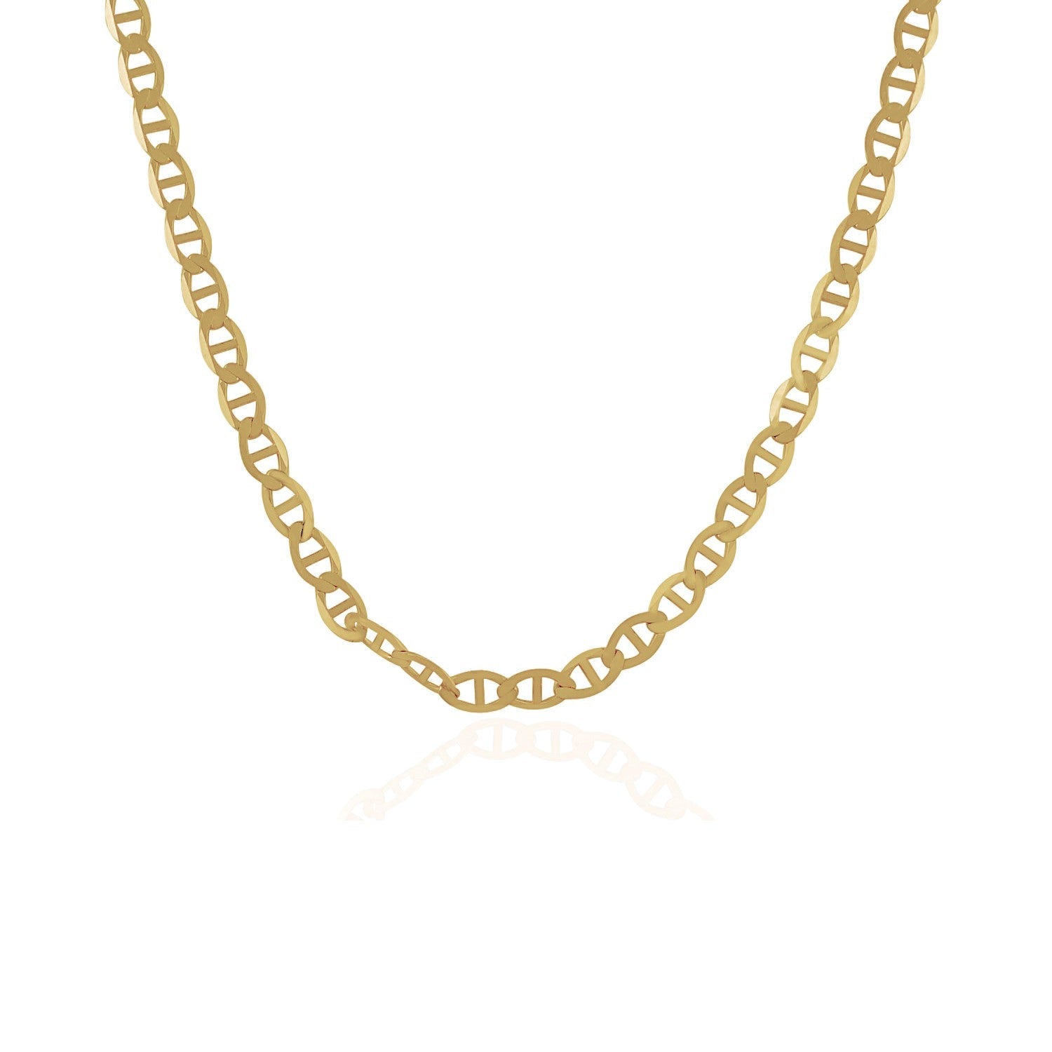 4.5mm 10k Yellow Gold Mariner Link Chain on sale at MyriadMart