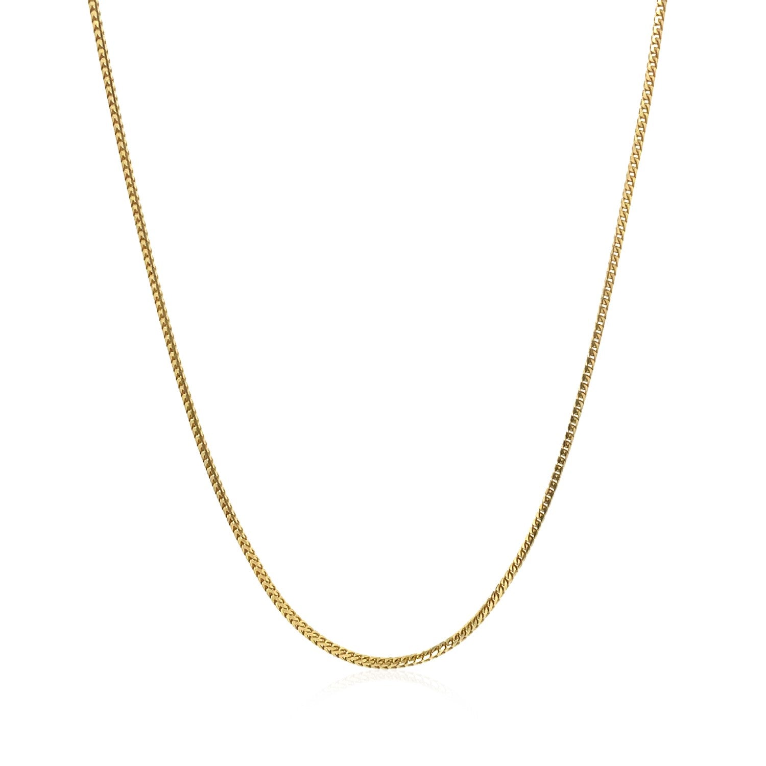 14k Yellow Gold Franco Chain 0.9mm on sale at MyriadMart