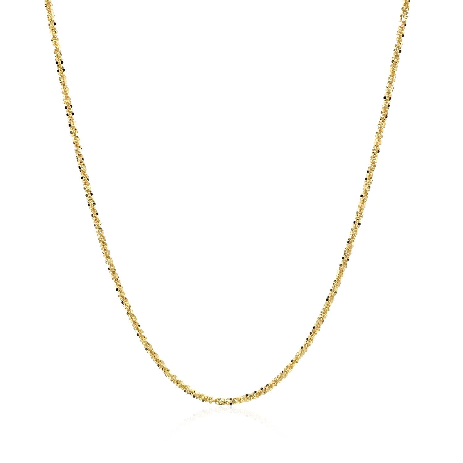14k Yellow Gold Sparkle Chain 1.1mm on sale at MyriadMart