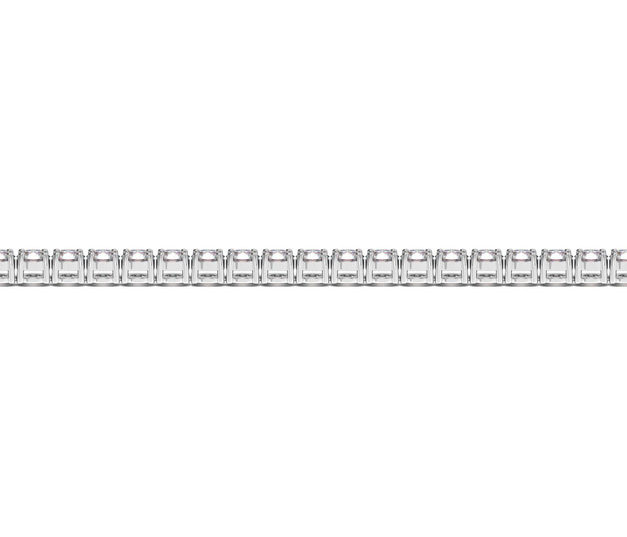 Lab Grown Round Diamond Tennis Bracelet in 14k White Gold 5 cctw F/G VS2/SI1 on sale at MyriadMart