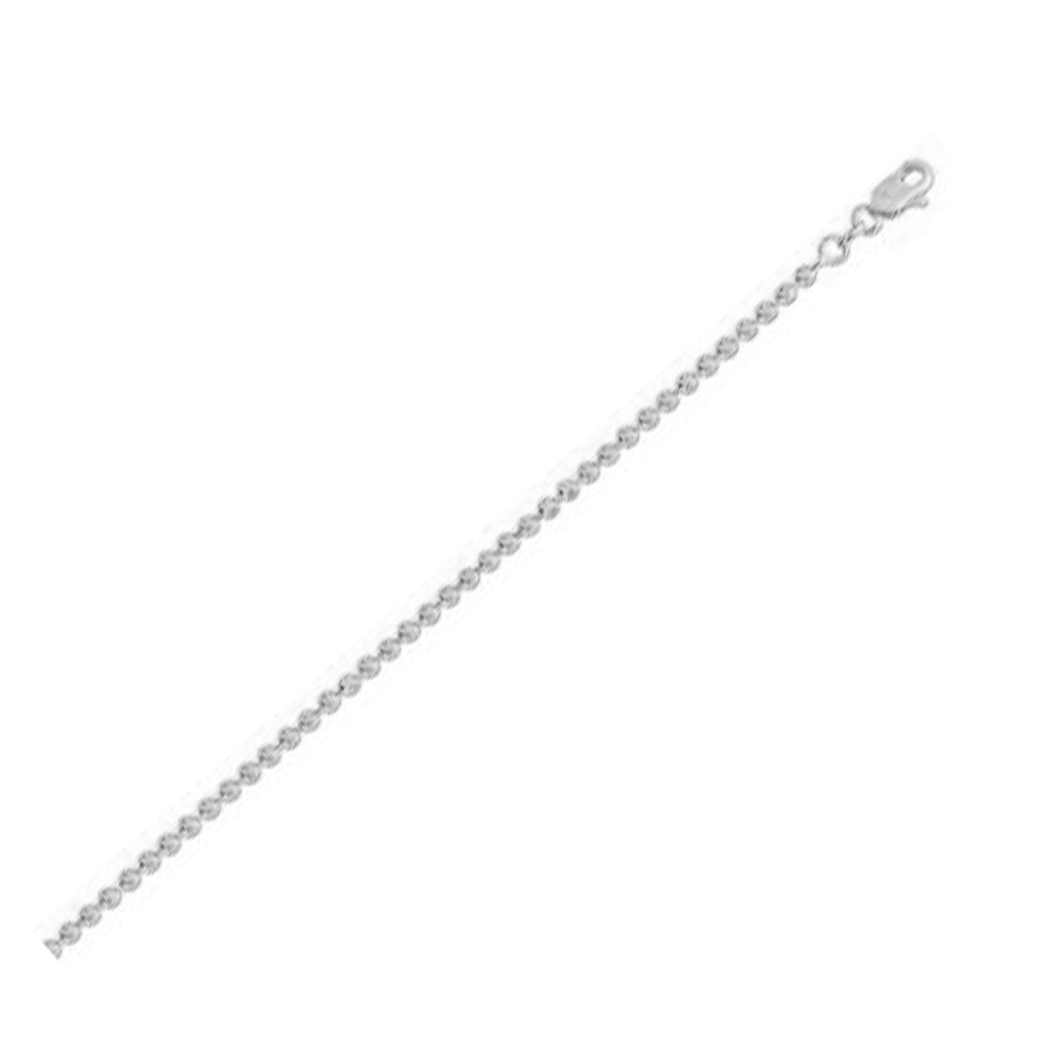 Moon Cut Bead Chain in 14k White Gold 2.50 mm on sale at MyriadMart