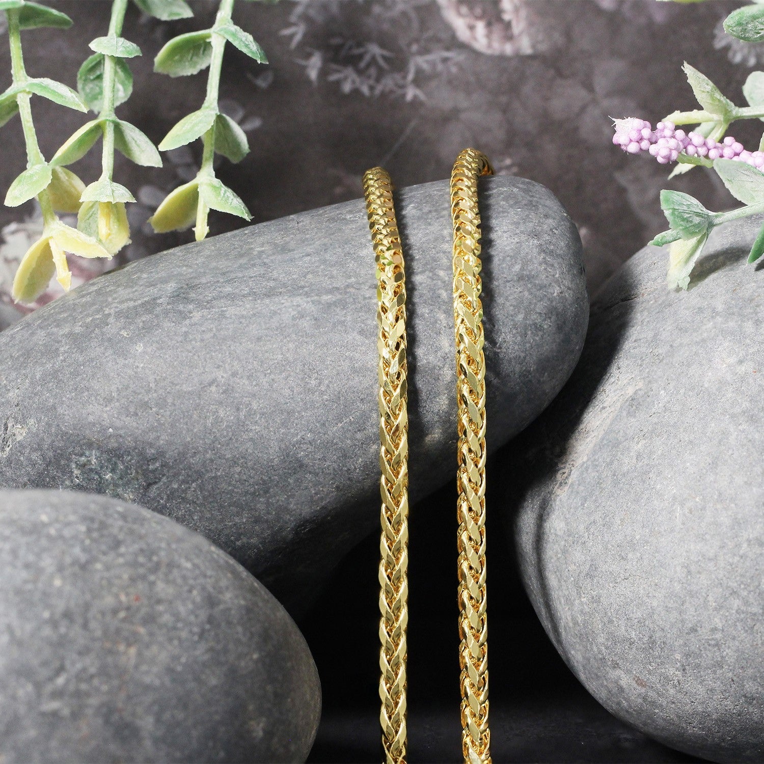 3.15mm 14k Yellow Gold Diamond Cut Round Franco Chain on sale at MyriadMart