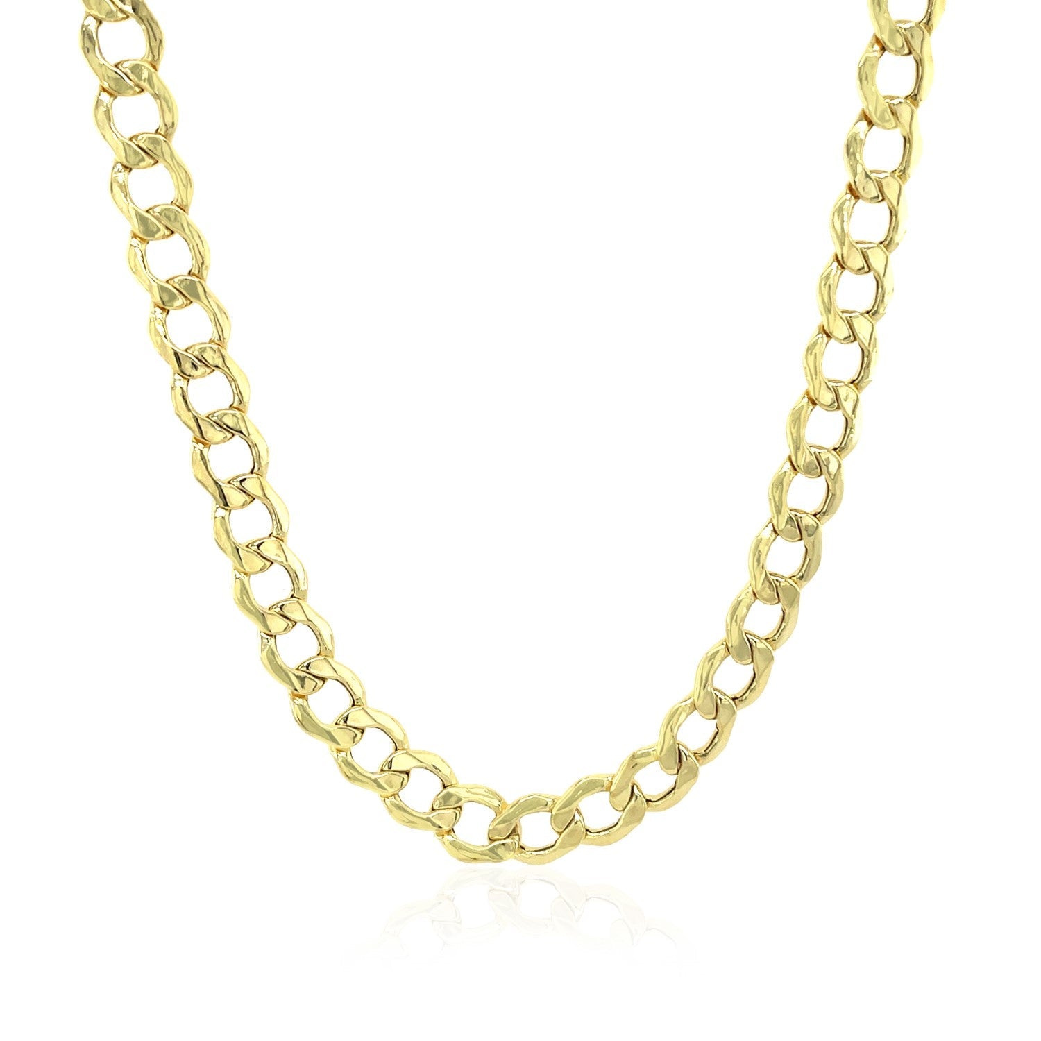 5.3mm 10k Yellow Gold Curb Chain on sale at MyriadMart