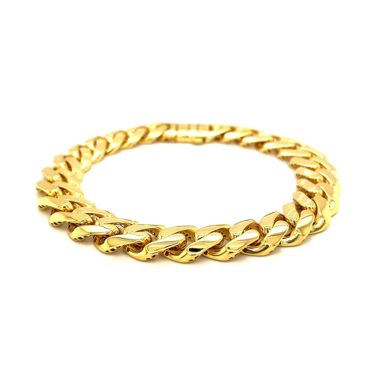 14k Yellow Gold Polished Curb Chain Bracelet on sale at MyriadMart