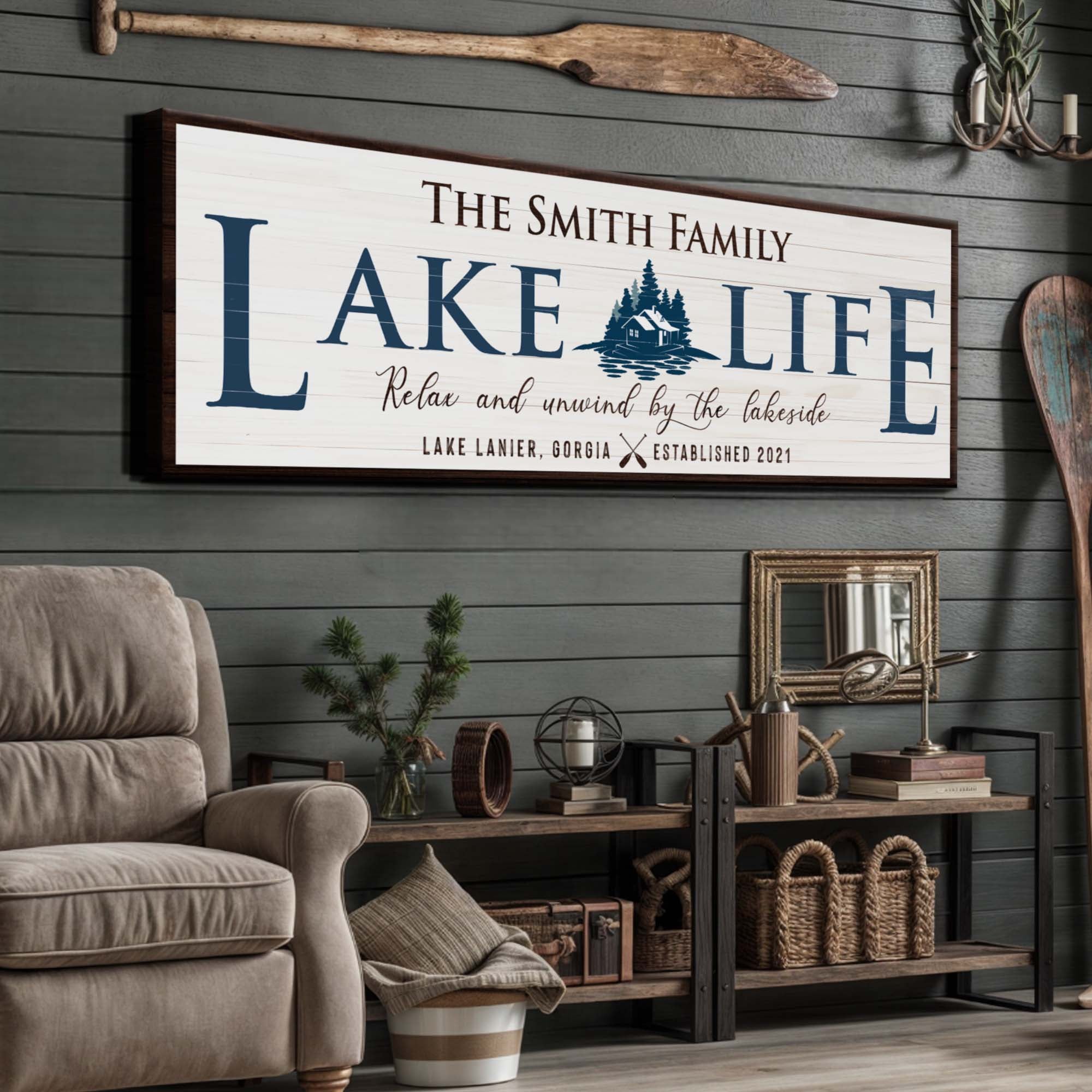 Personalized Lake Life Sign on sale at MyriadMart