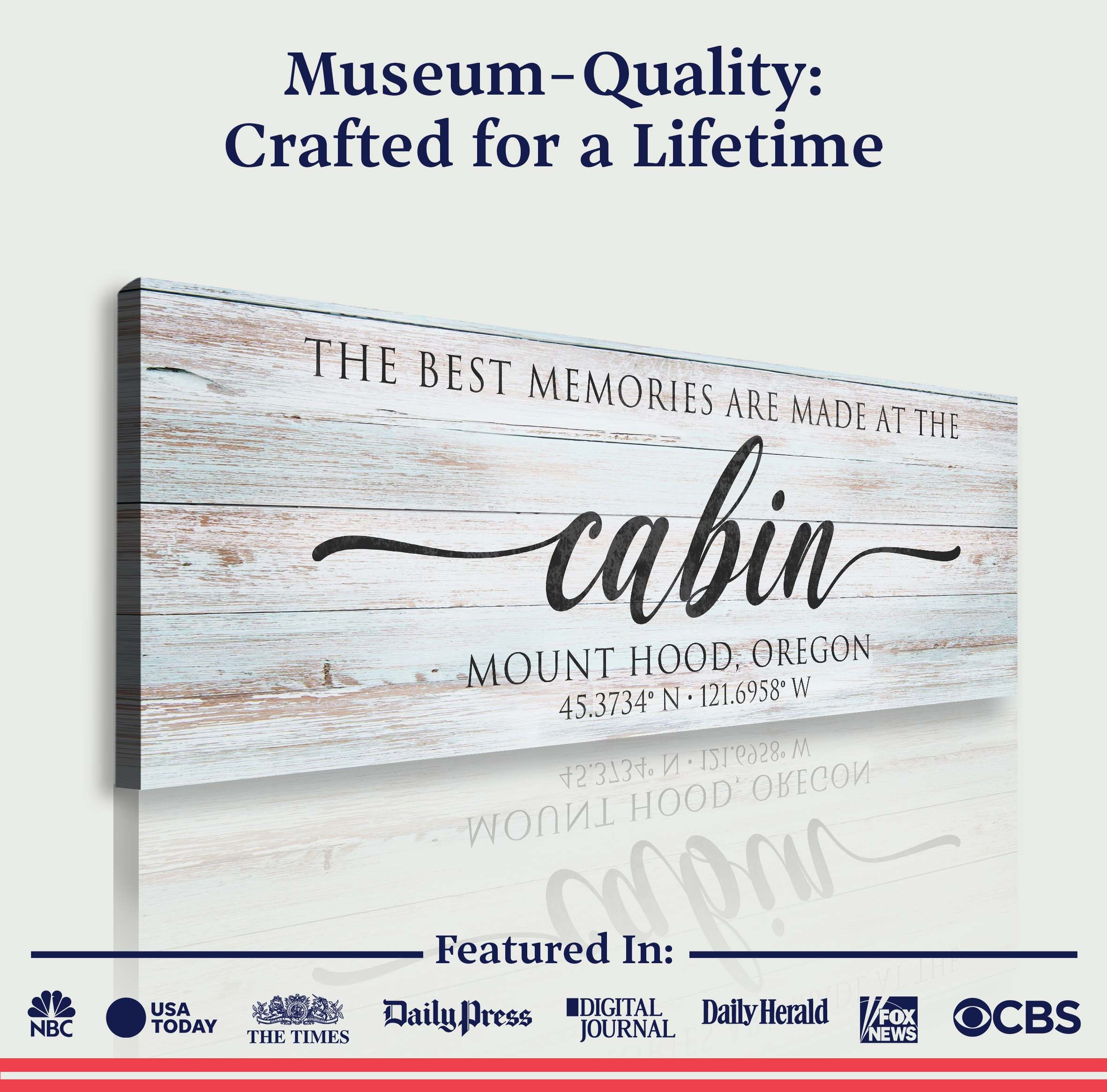 Best Memories Are Made At The Cabin Sign II on sale at MyriadMart