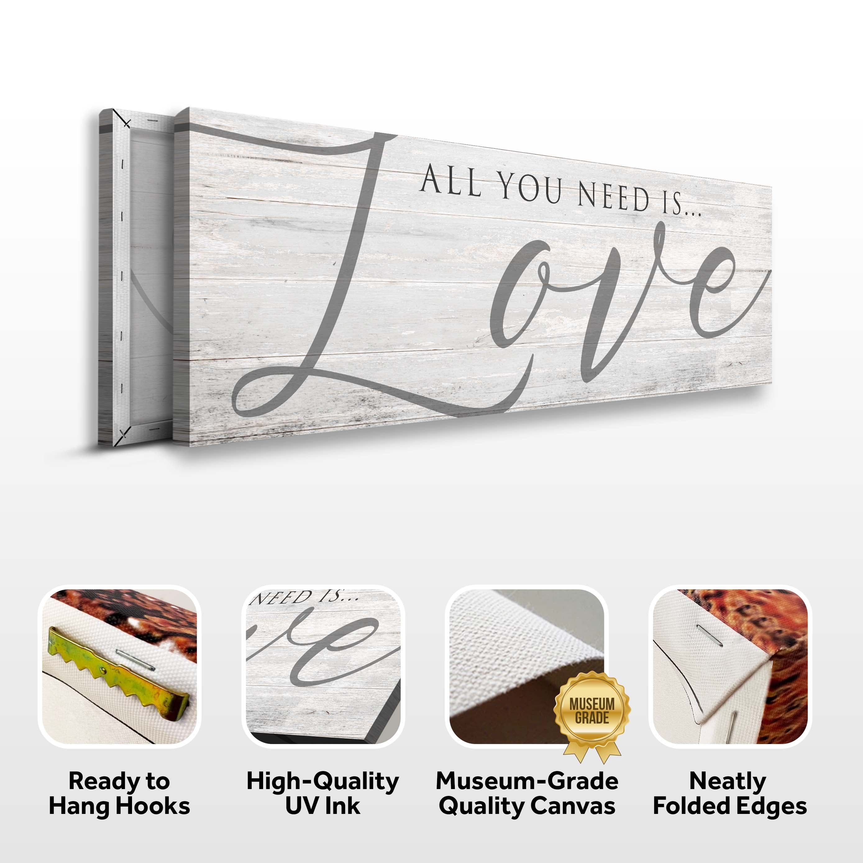 All You Need Is Love Sign IV on sale at MyriadMart