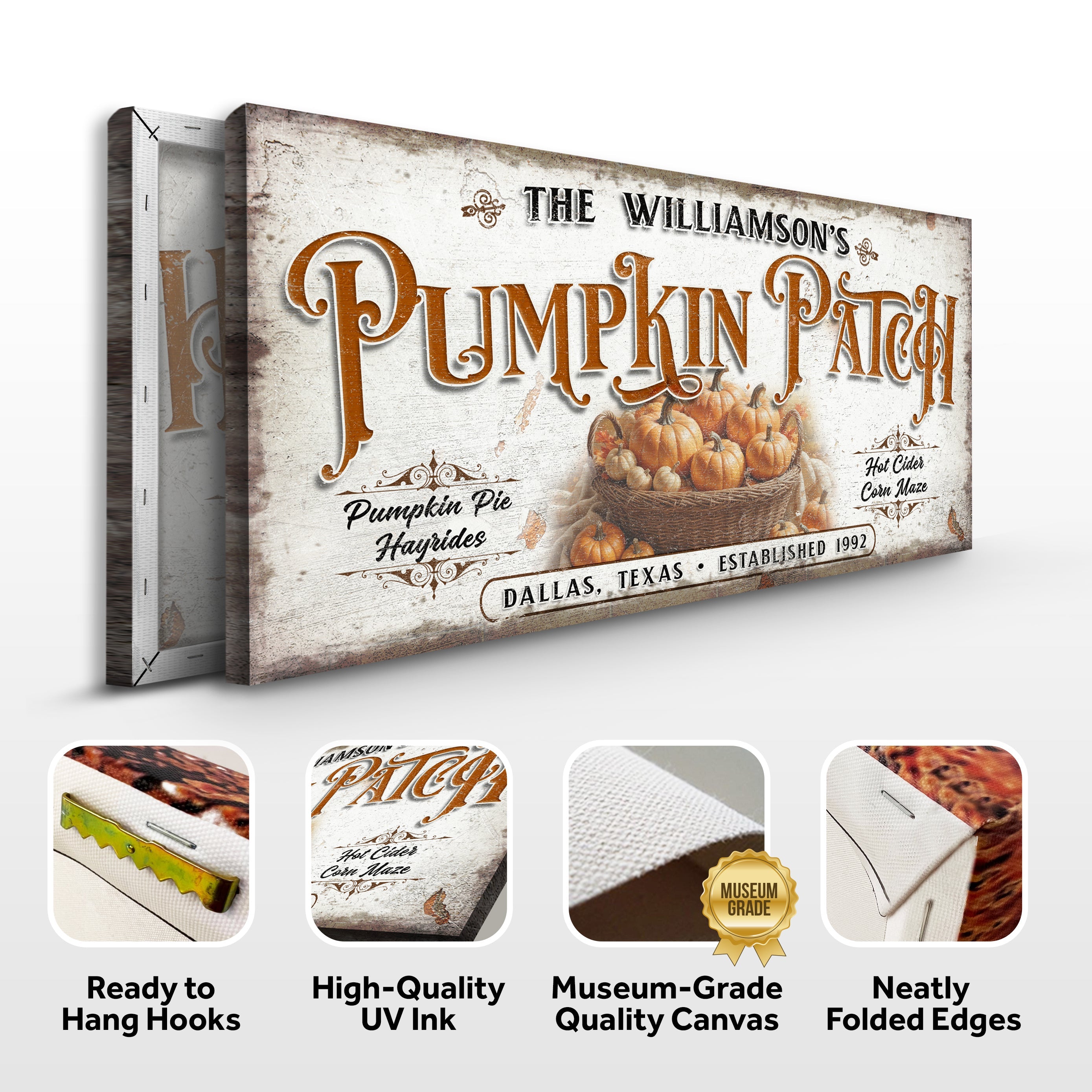 Personalized Pumpkin Patch Sign II on sale at MyriadMart