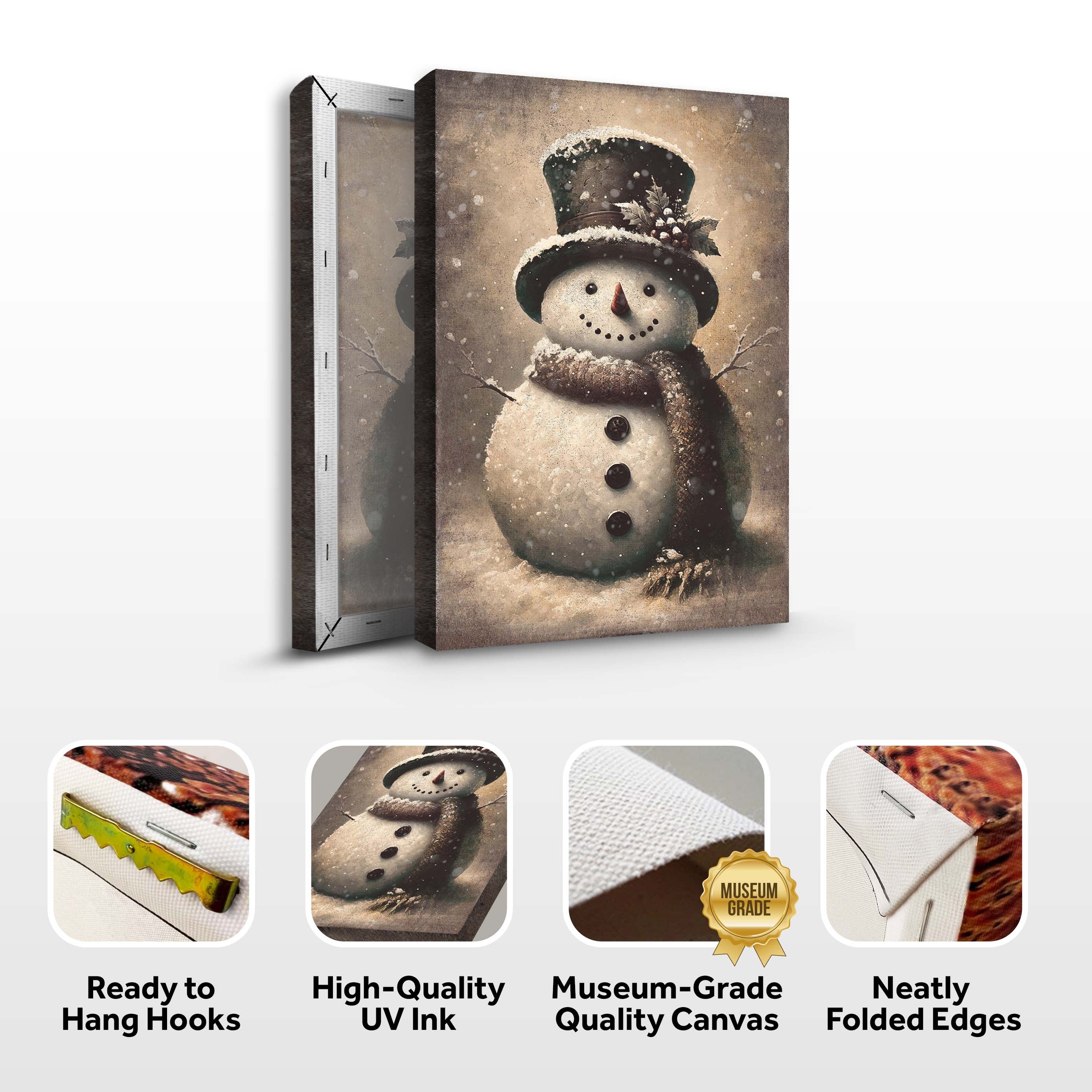 Vintage Snowman Christmas Wall Art III on sale at MyriadMart