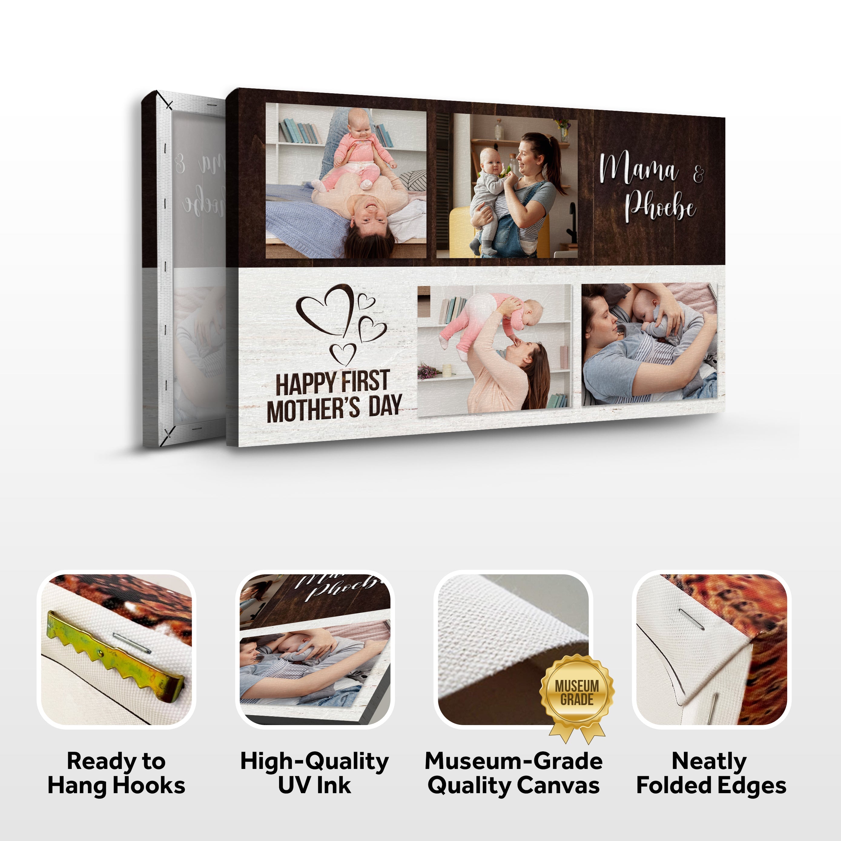 Happy First Mother's Day Sign on sale at MyriadMart