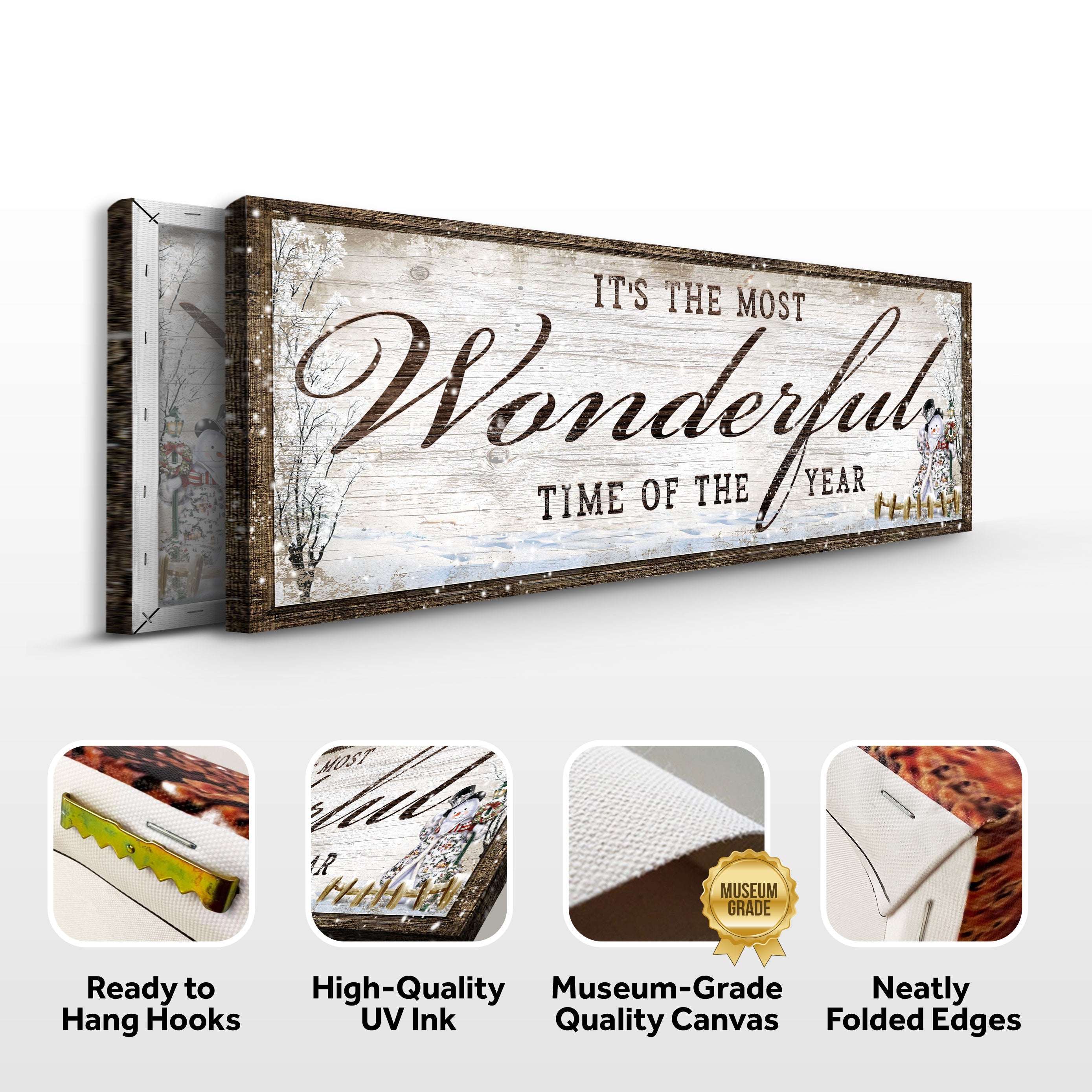 It's The Most Wonderful Time Of The Year Christmas Sign on sale at MyriadMart