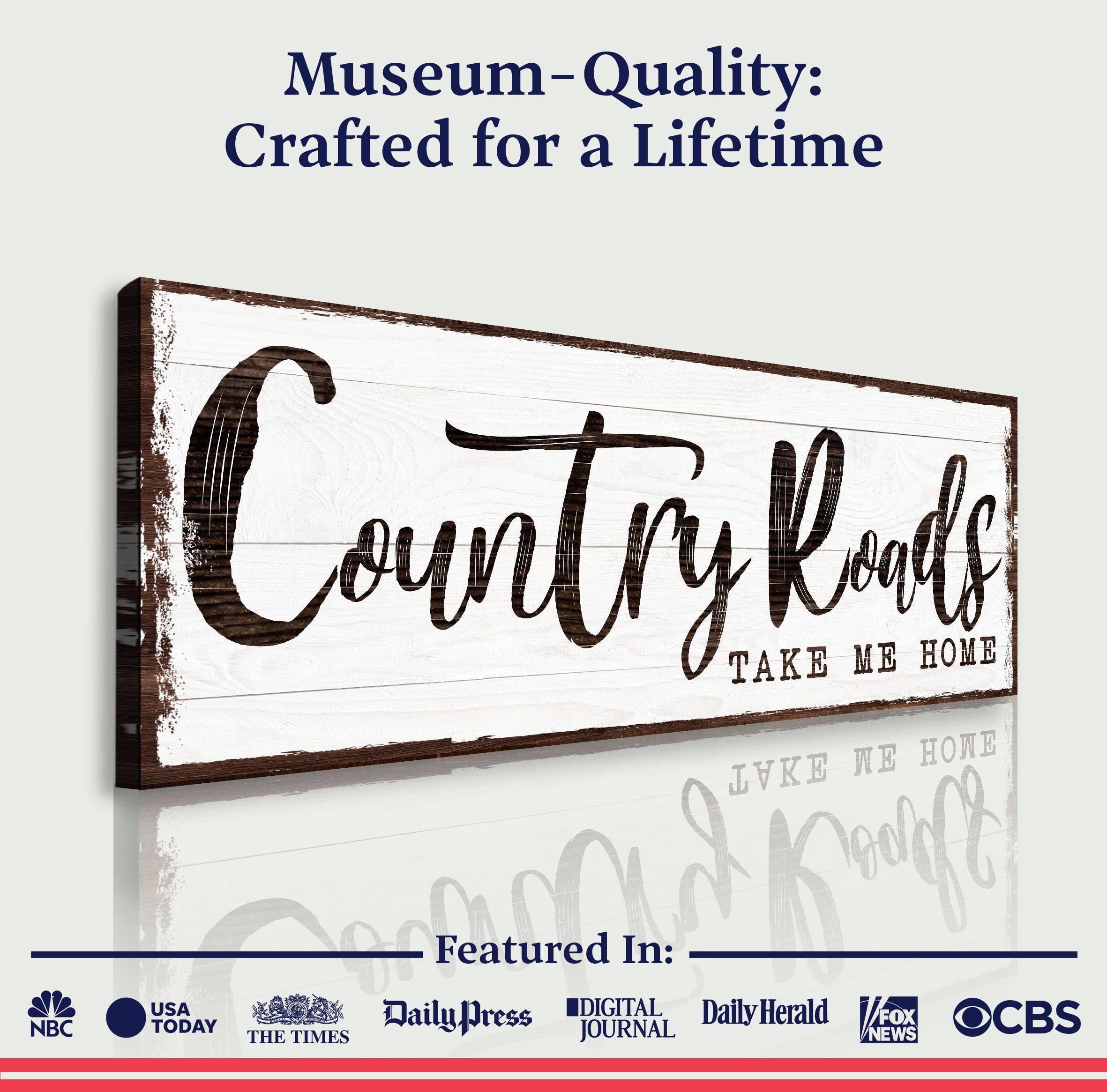 Country Roads Take Me Home Sign III on sale at MyriadMart