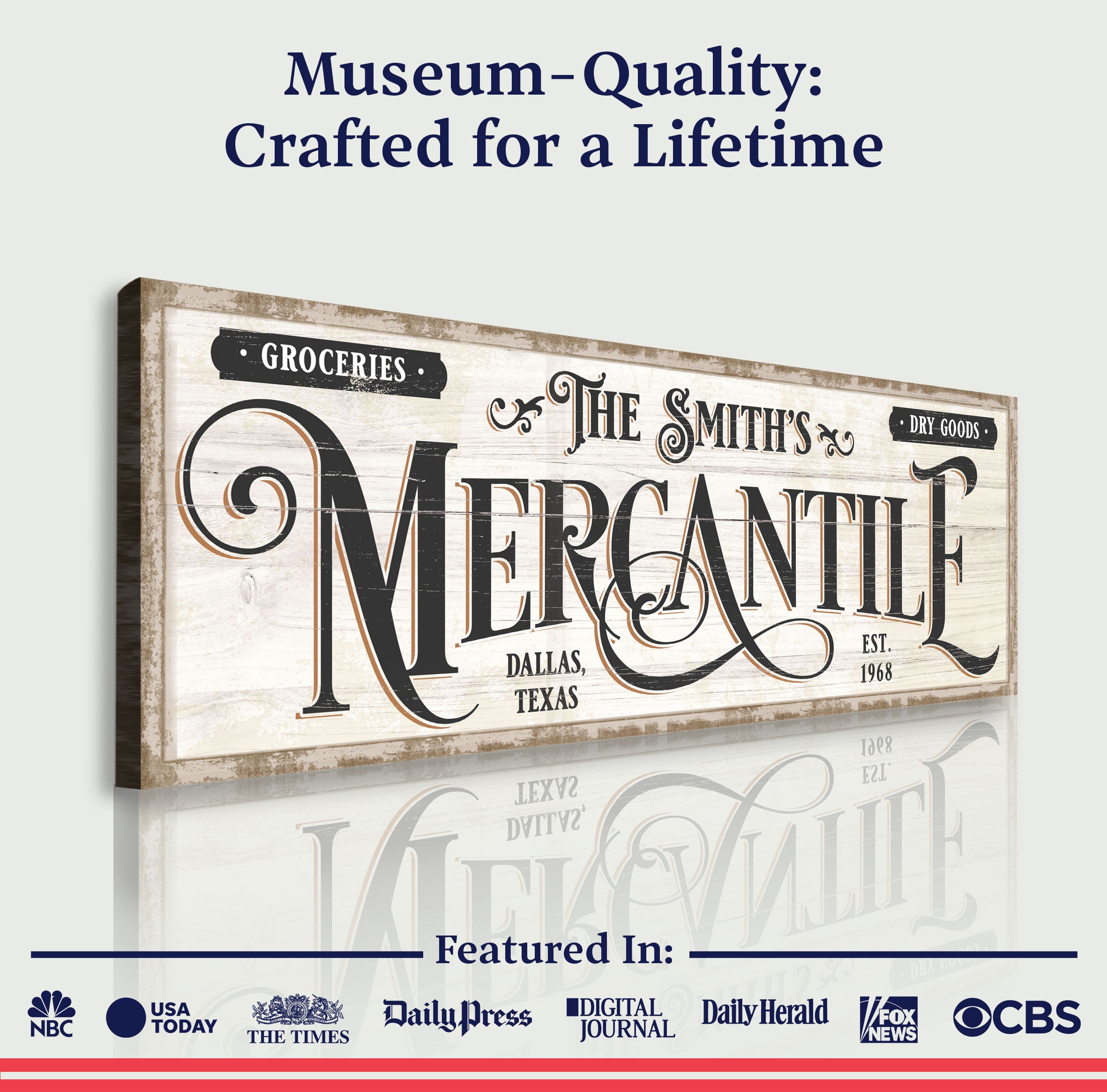 Family Mercantile Sign on sale at MyriadMart