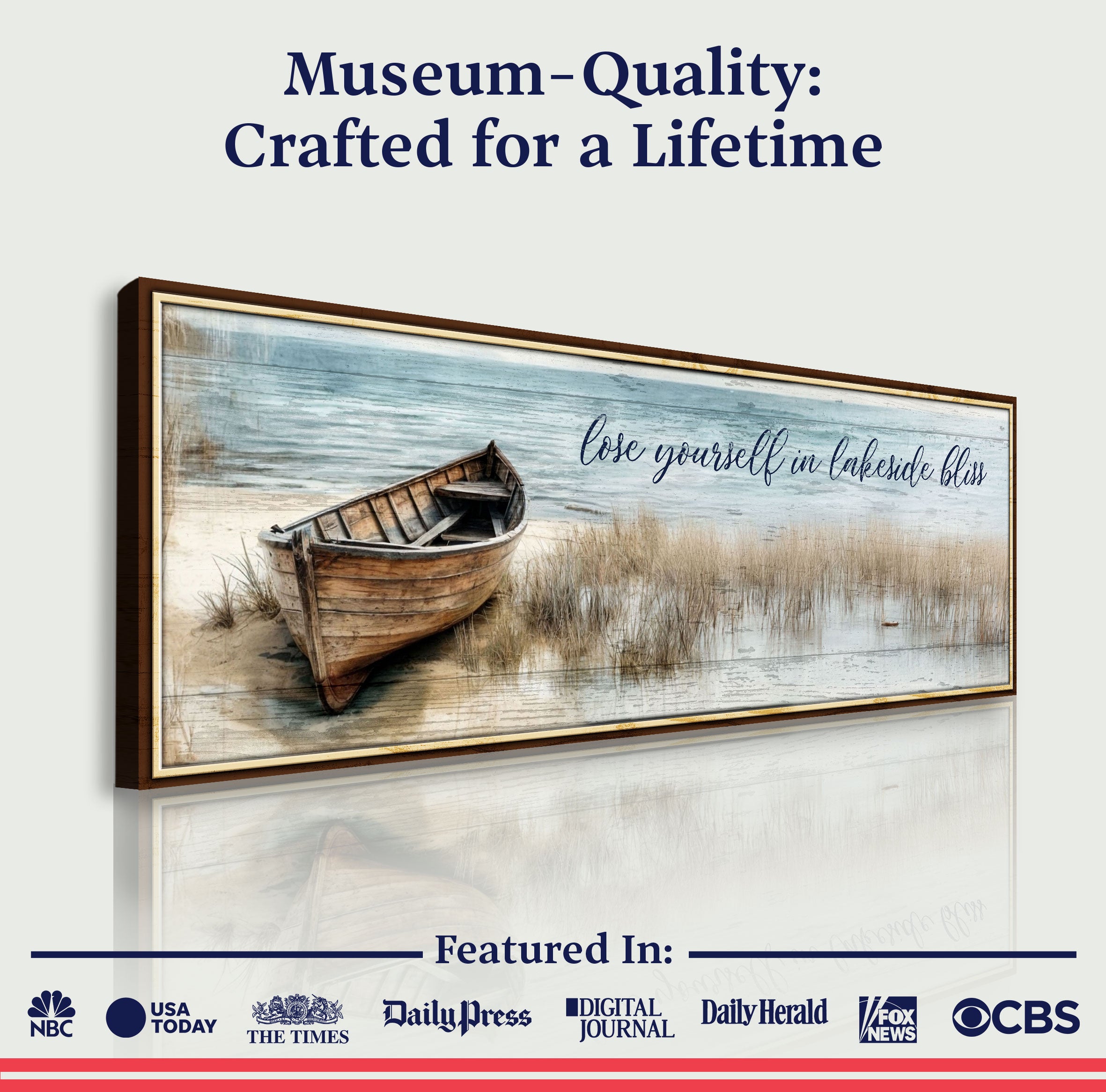 Lose Yourself in Lakeside Bliss Lake House Coastal Sign on sale at MyriadMart