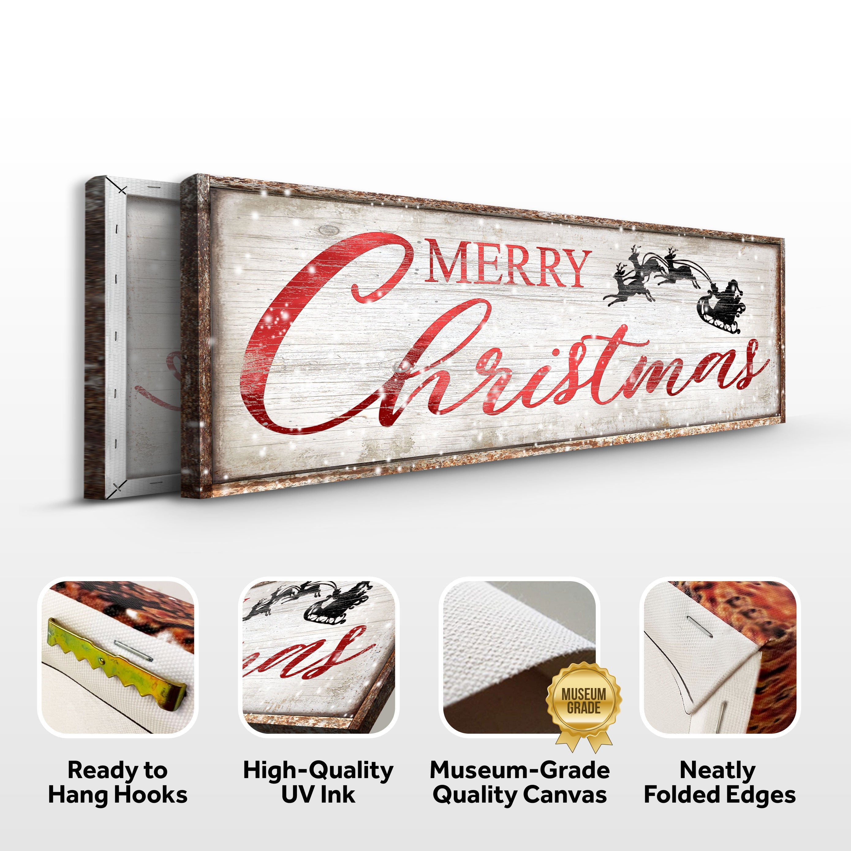 Vintage Merry Christmas Sign on sale at MyriadMart