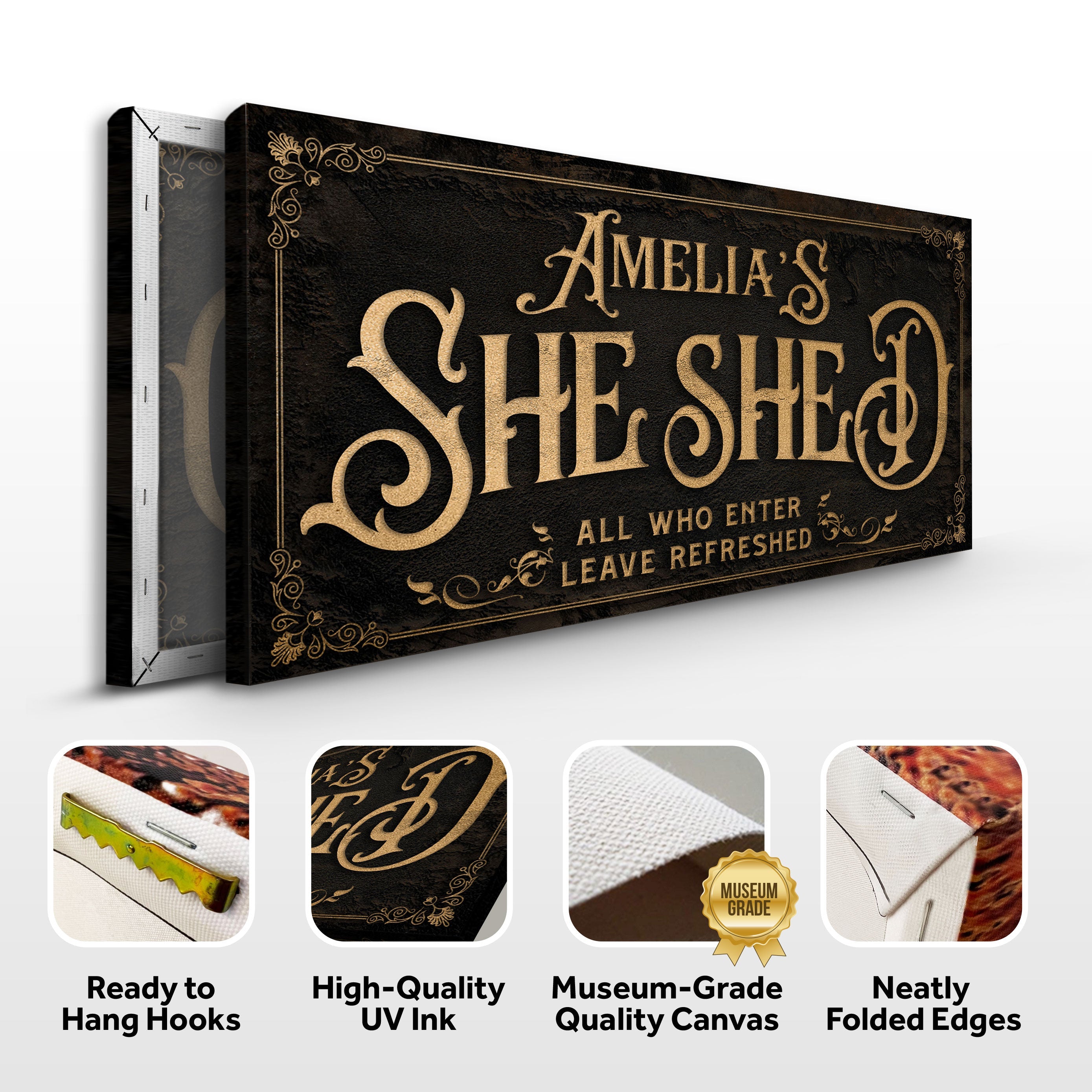 Personalized She Shed Sign II on sale at MyriadMart