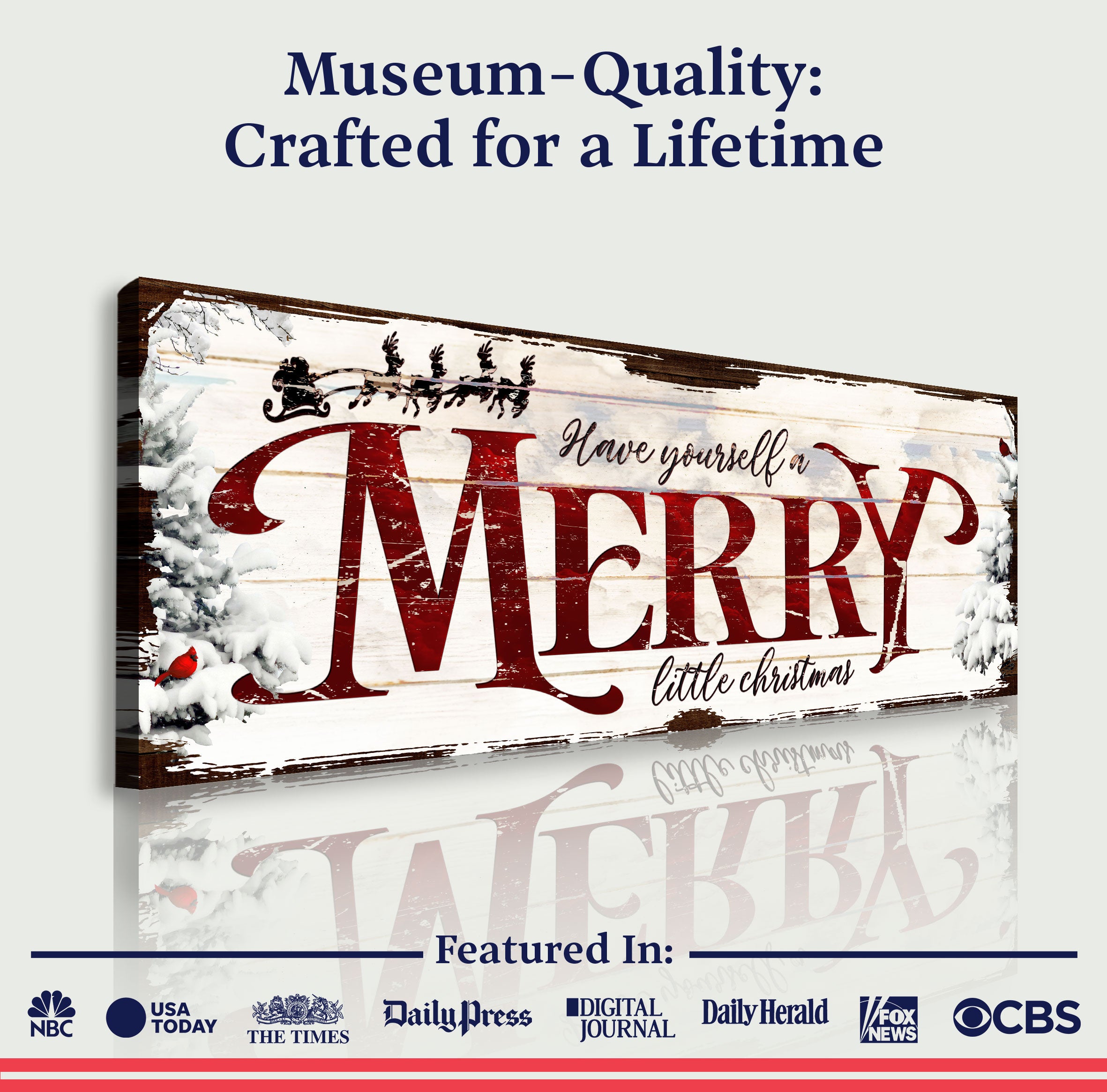 Have Yourself a Merry Little Christmas Sign VIII on sale at MyriadMart