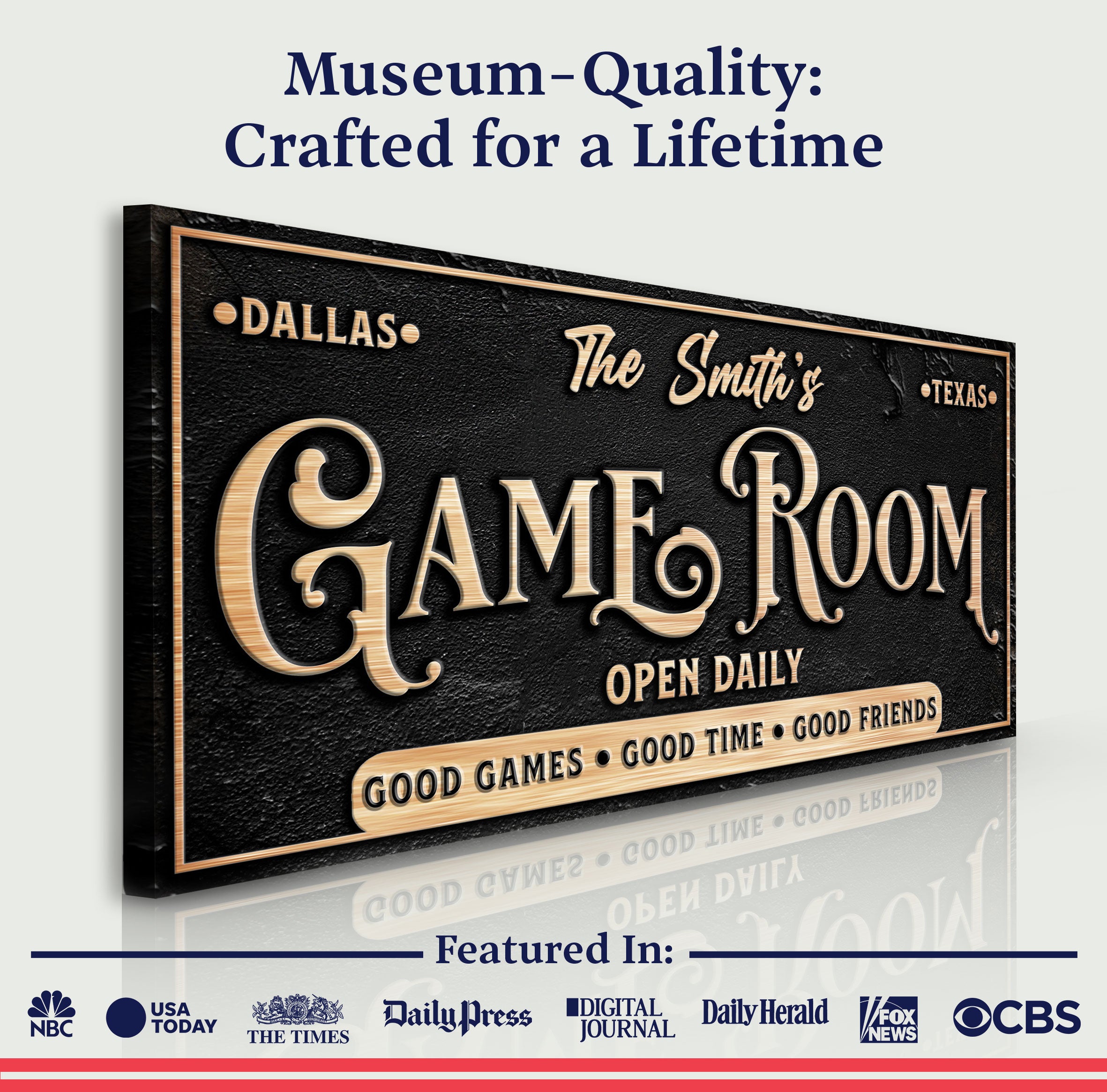 Personalized Game Room Sign on sale at MyriadMart