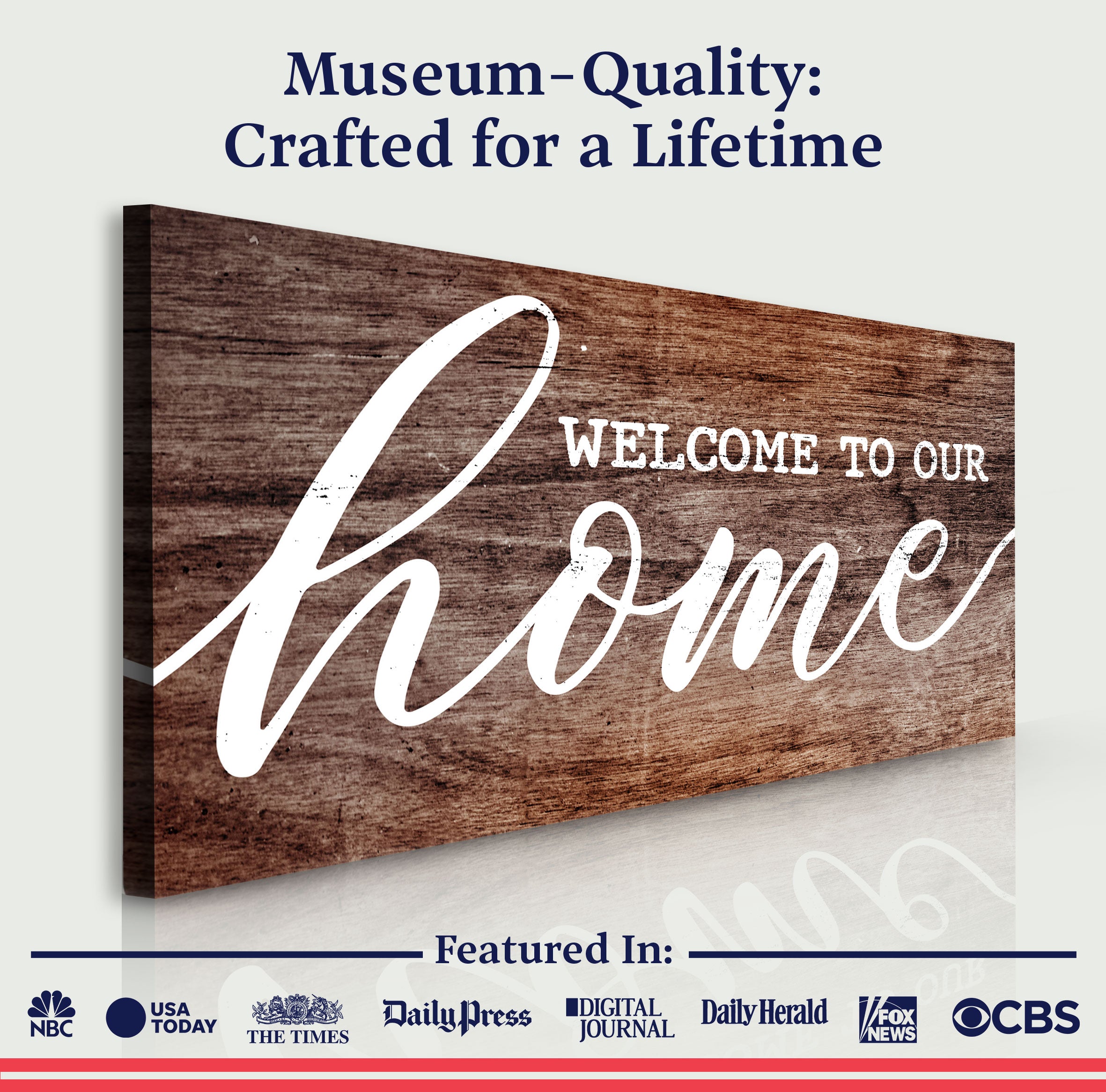 Welcome To Our Home Sign V on sale at MyriadMart