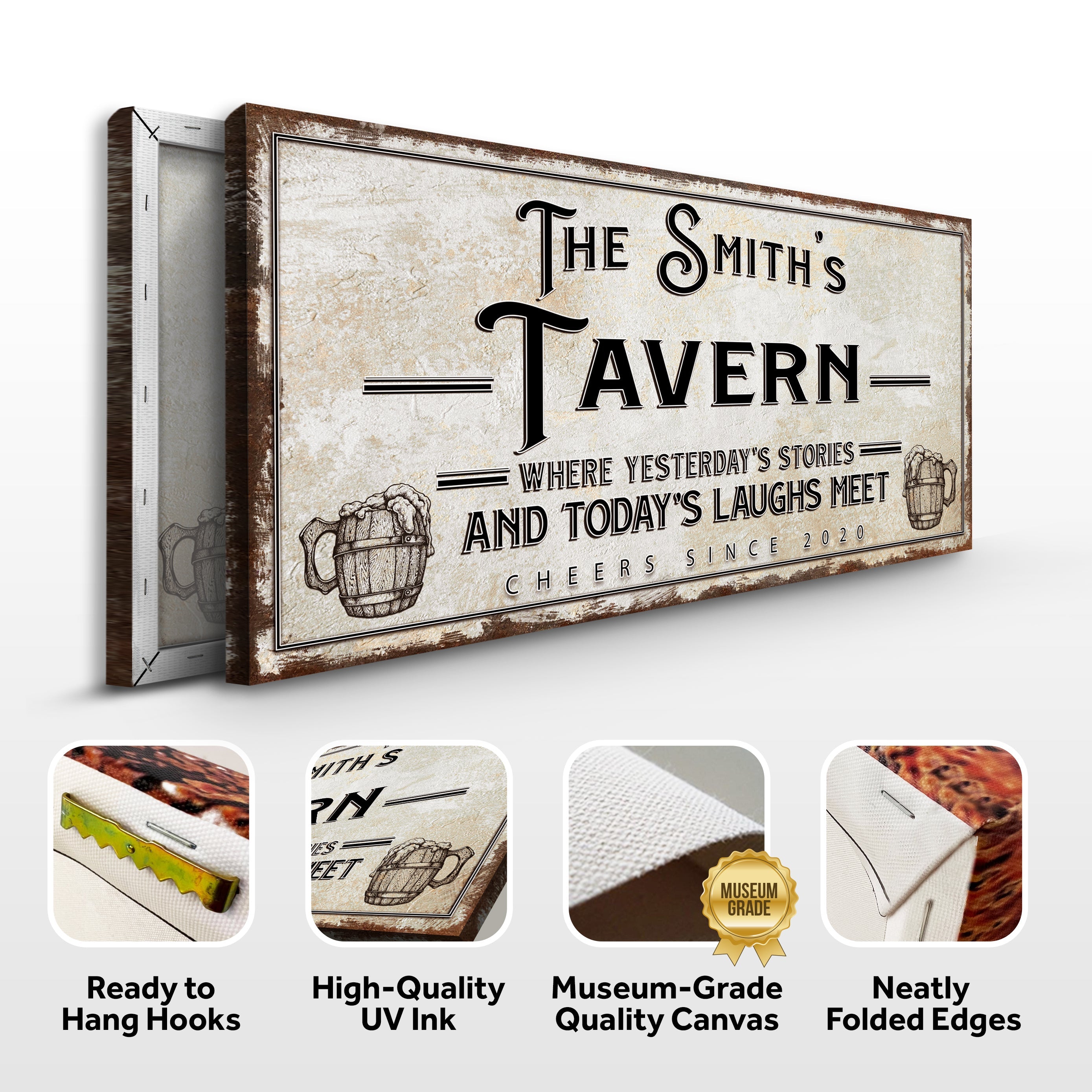 Tavern Where Yesterday's Stories and Today's Laughs Meet Sign on sale at MyriadMart