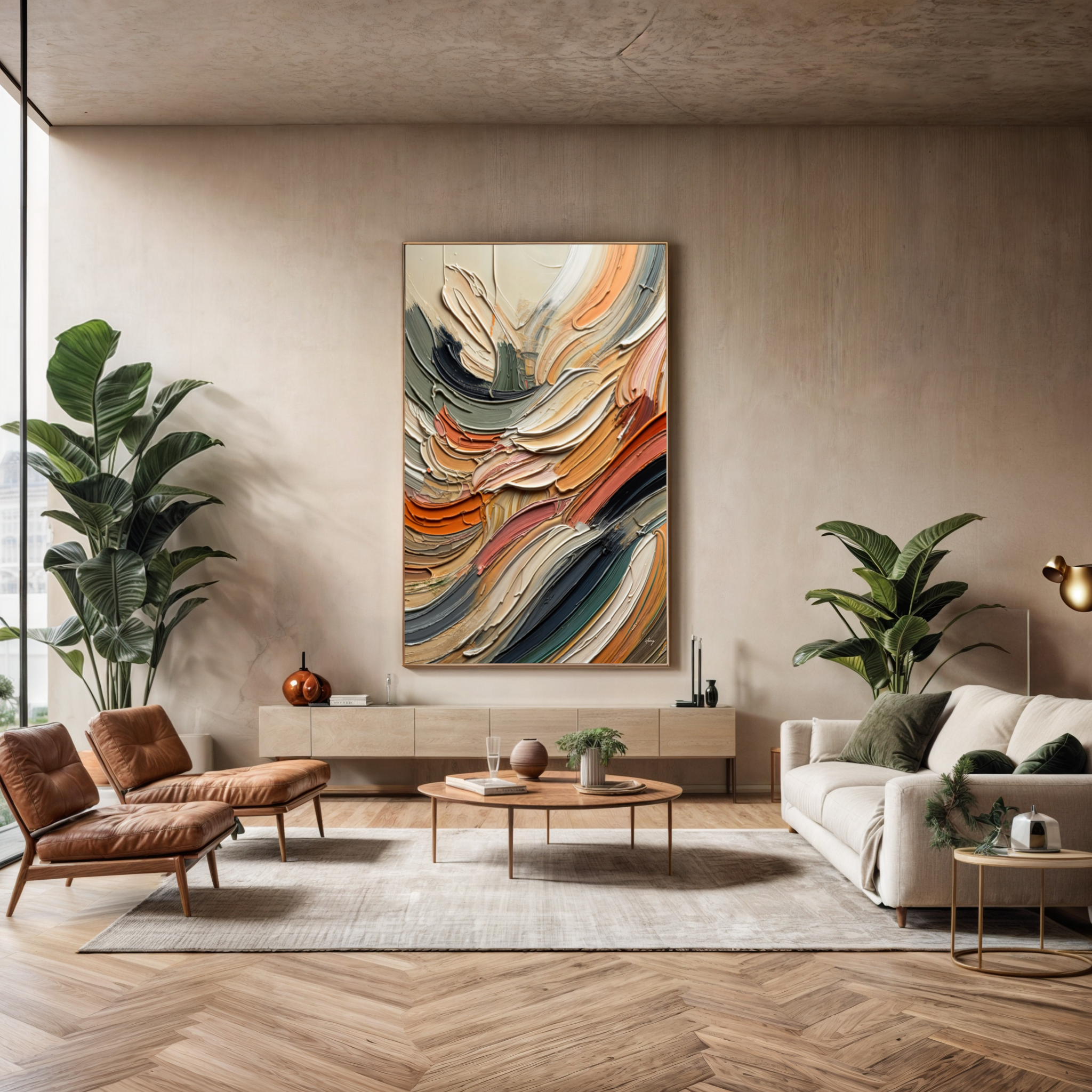 Canvas Print: "Earthen Strata" on sale at MyriadMart