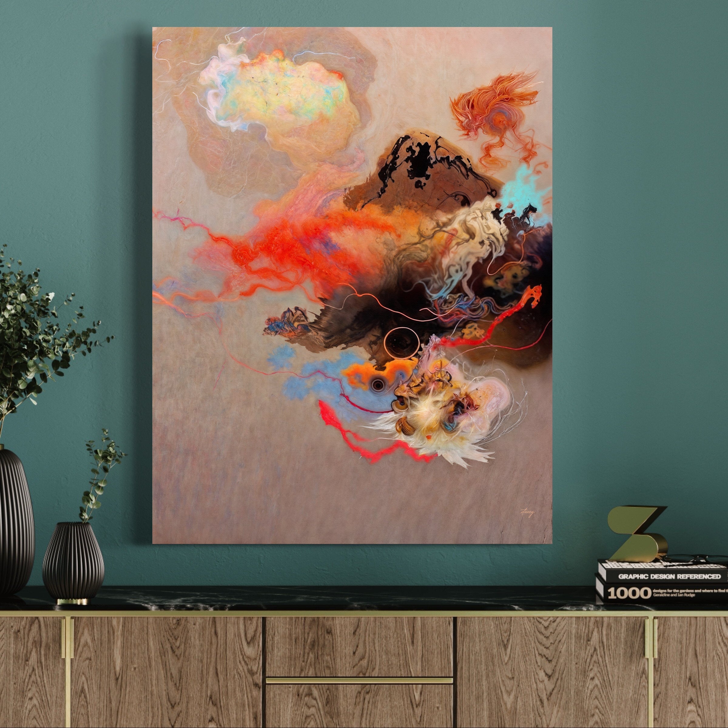 Canvas Print: "Ethereal Unfolding" on sale at MyriadMart