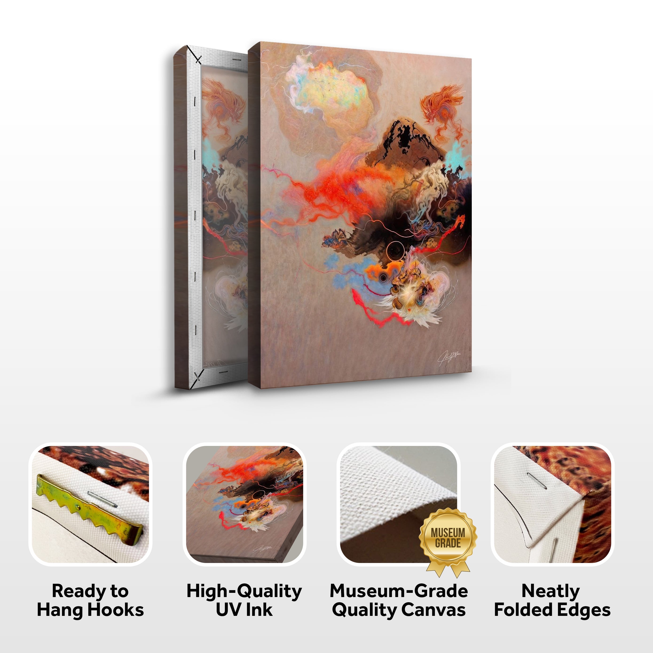 Canvas Print: "Ethereal Unfolding" on sale at MyriadMart