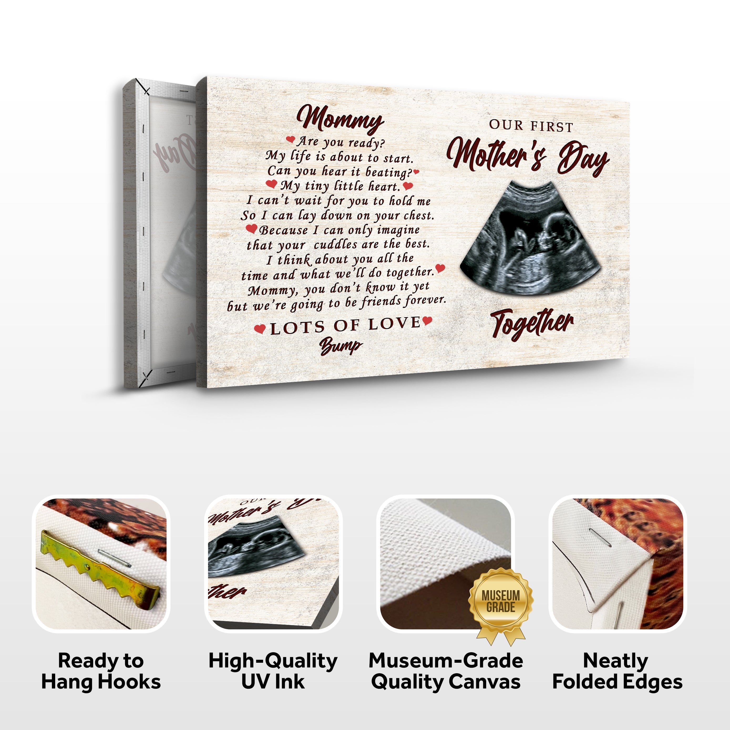Custom Sonogram Mother's Day Sign on sale at MyriadMart