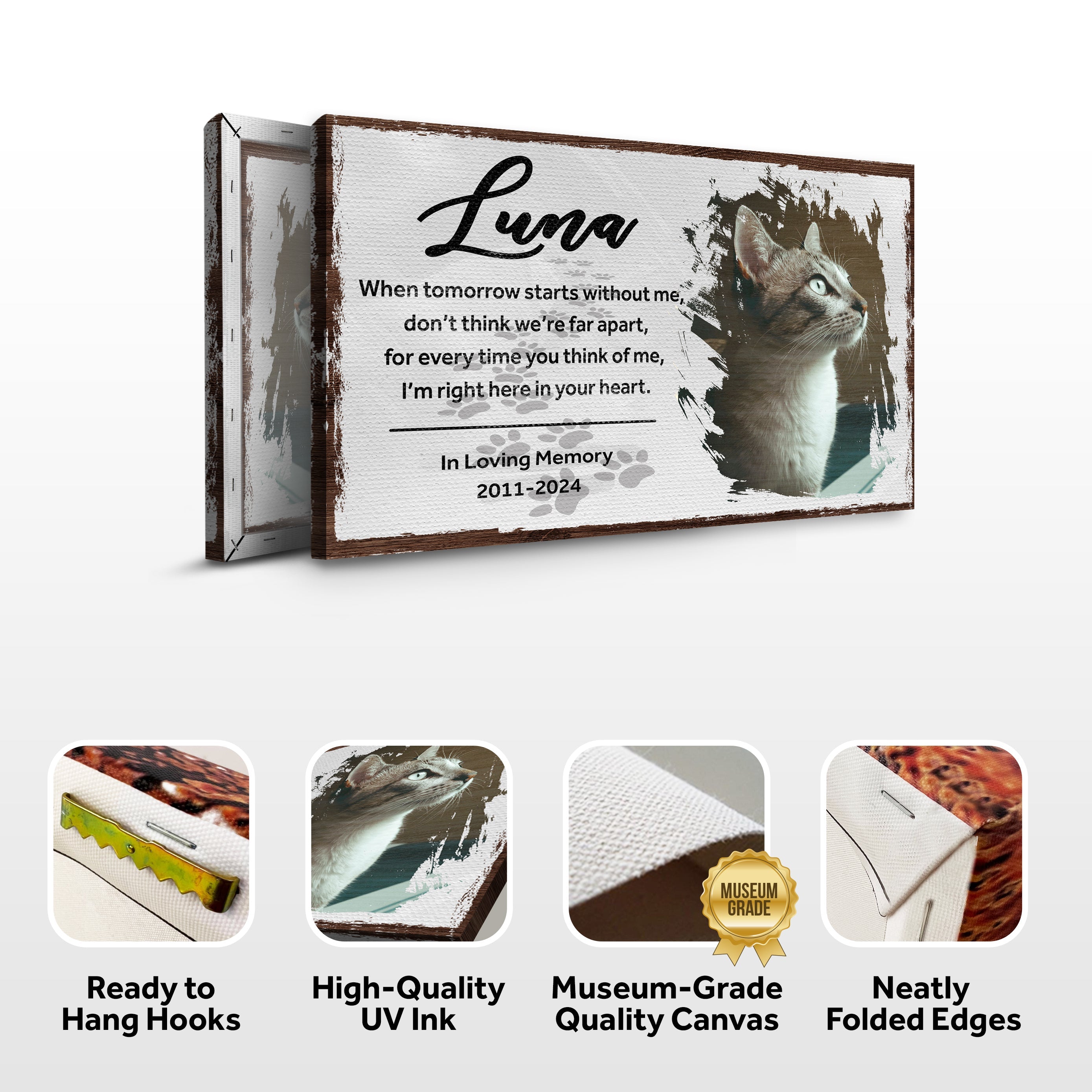 Pet Memorial Sign When Tomorrow Starts Without Me on sale at MyriadMart