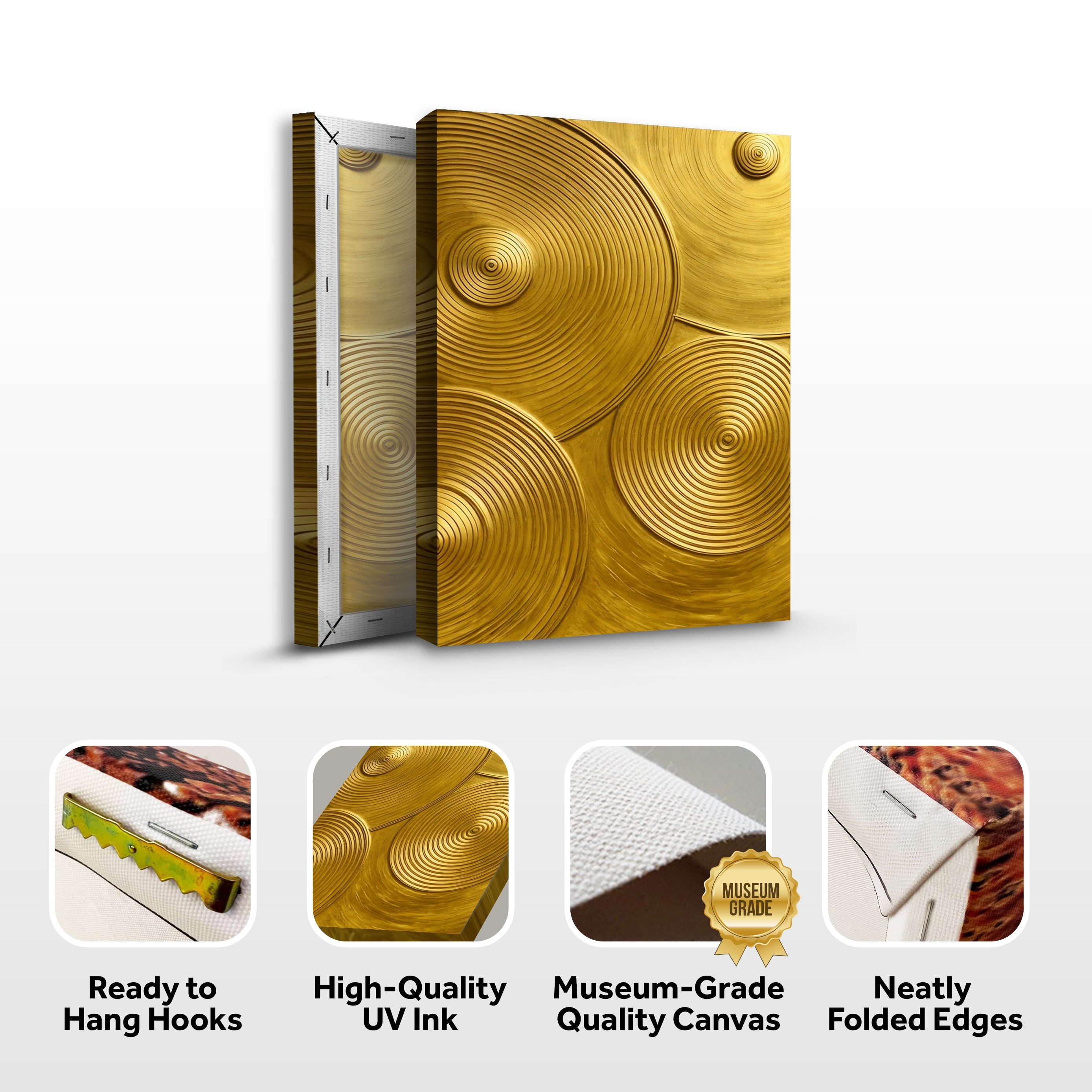 Gold Symphony Wall Art on sale at MyriadMart