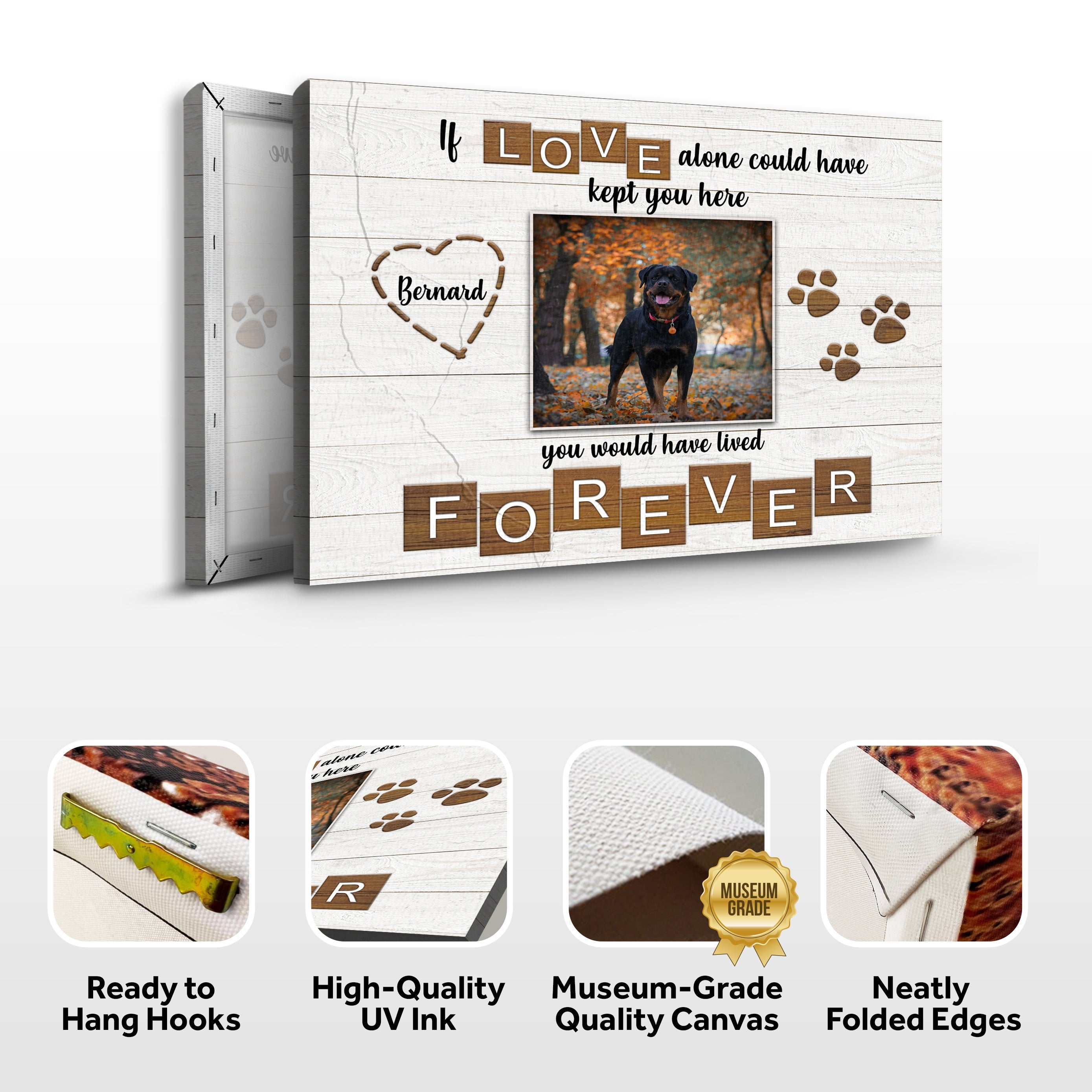 Pet Memorial Sign If Love Alone on sale at MyriadMart