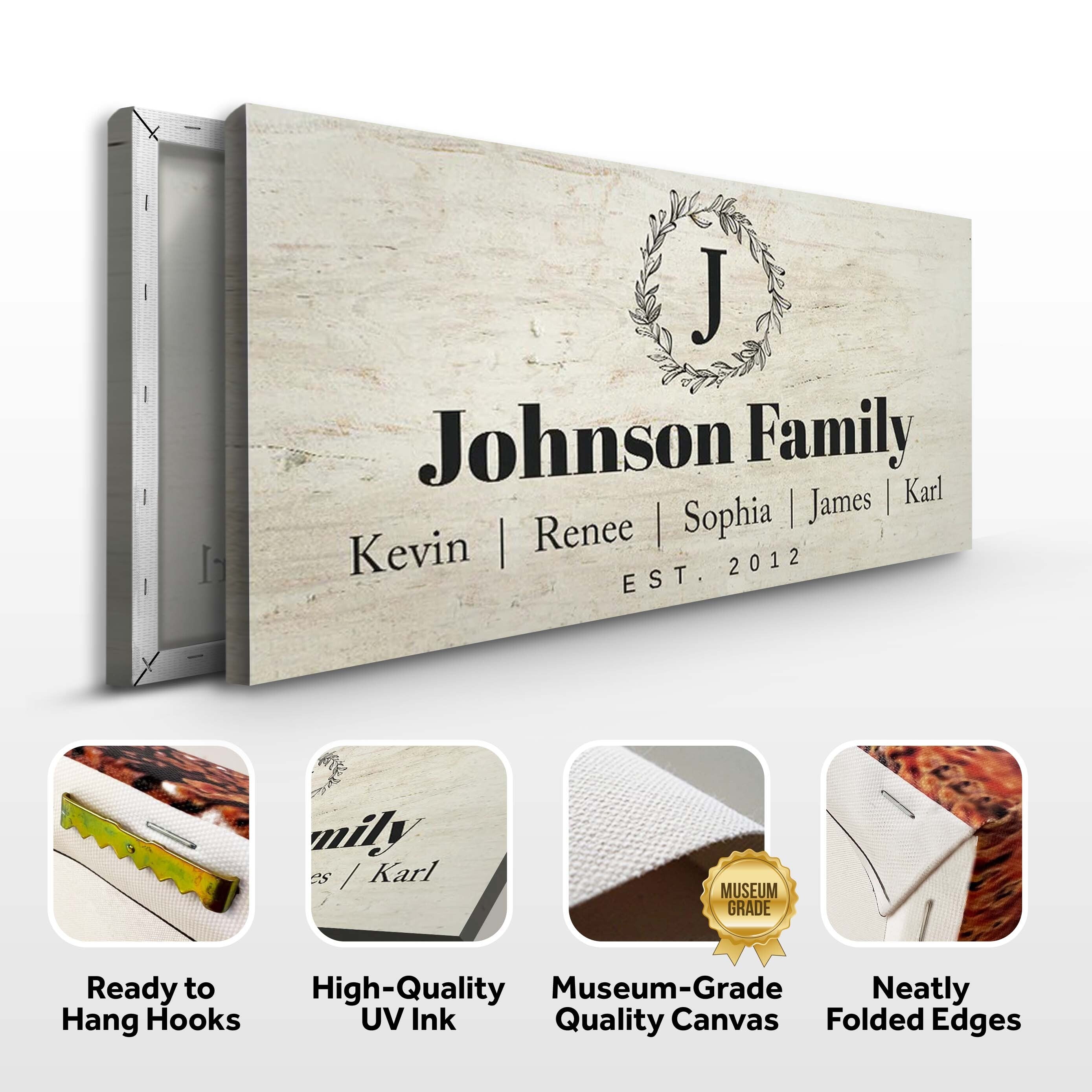 White Family Sign on sale at MyriadMart