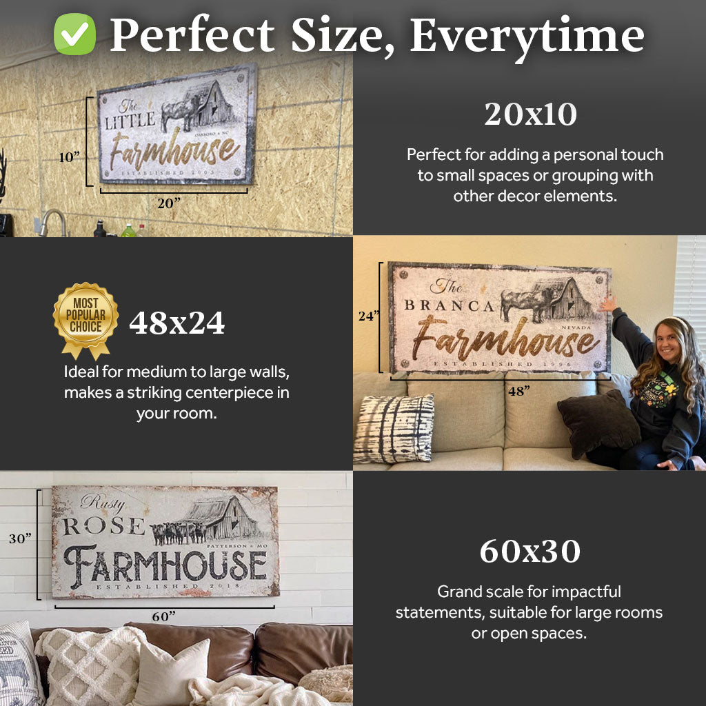 Rustic Farmhouse Sign Made In USA on sale at MyriadMart