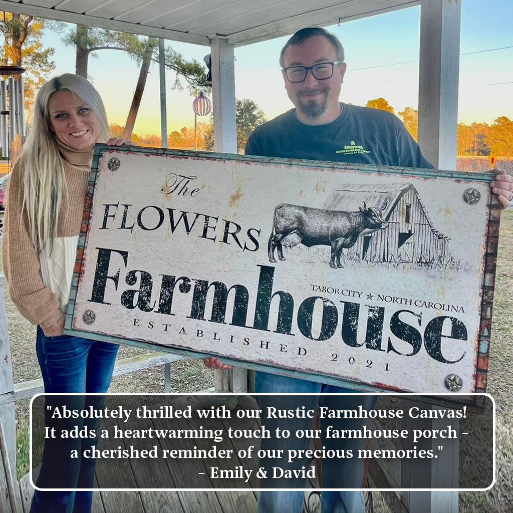 Rustic Farmhouse Sign Made In USA on sale at MyriadMart