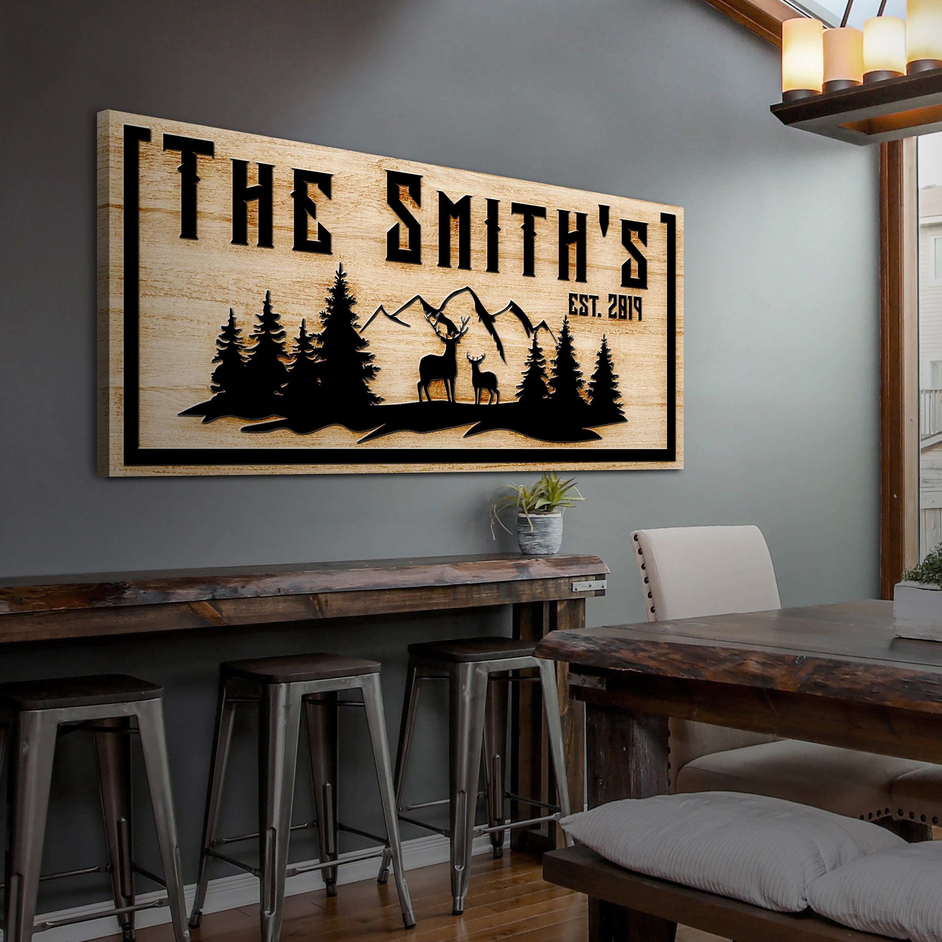 Family Mountain Sign on sale at MyriadMart