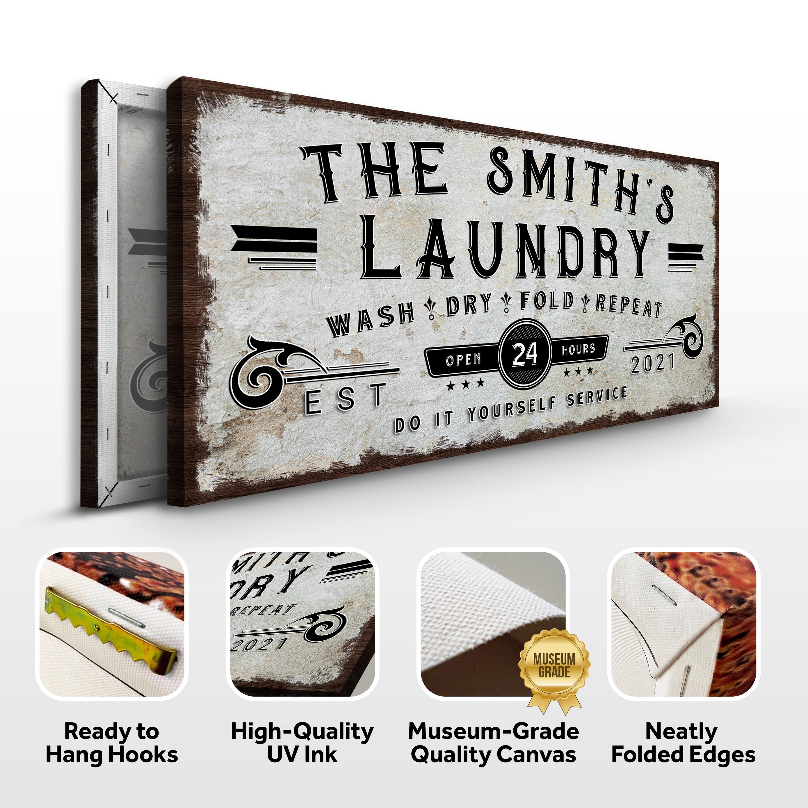 Personalized Laundry Room Sign on sale at MyriadMart