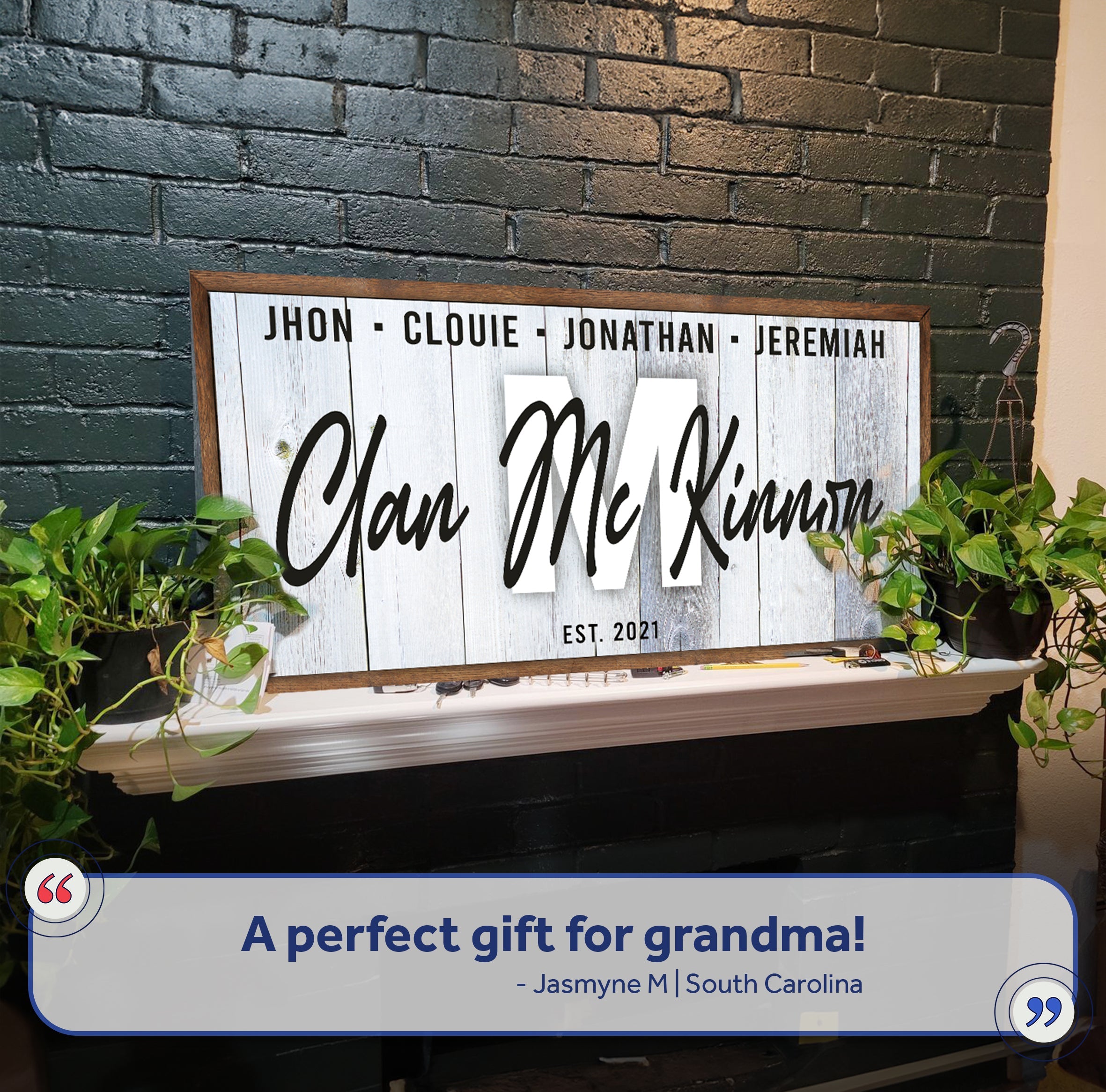 Family Wood Sign on sale at MyriadMart