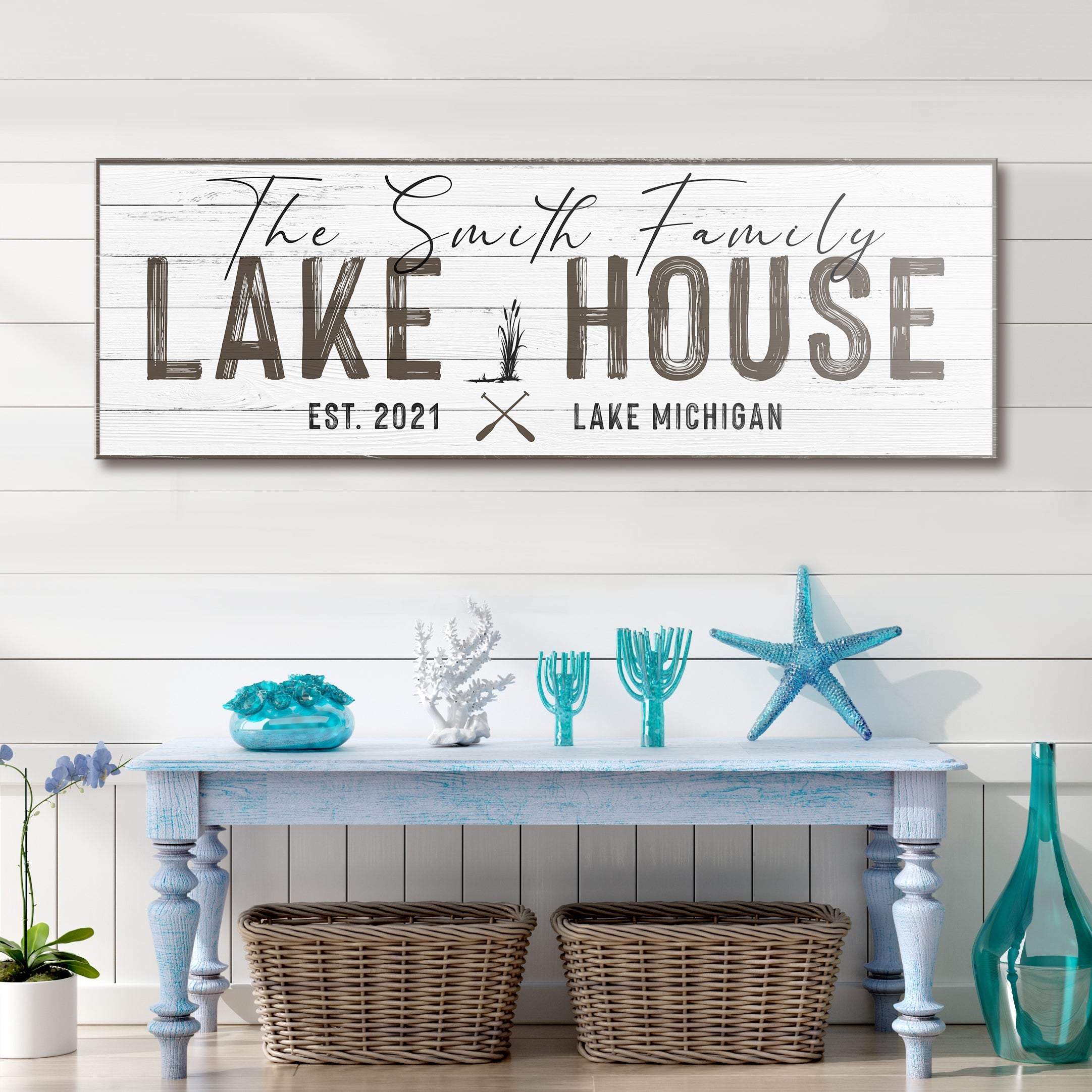 Classic Family Lake House Sign on sale at MyriadMart