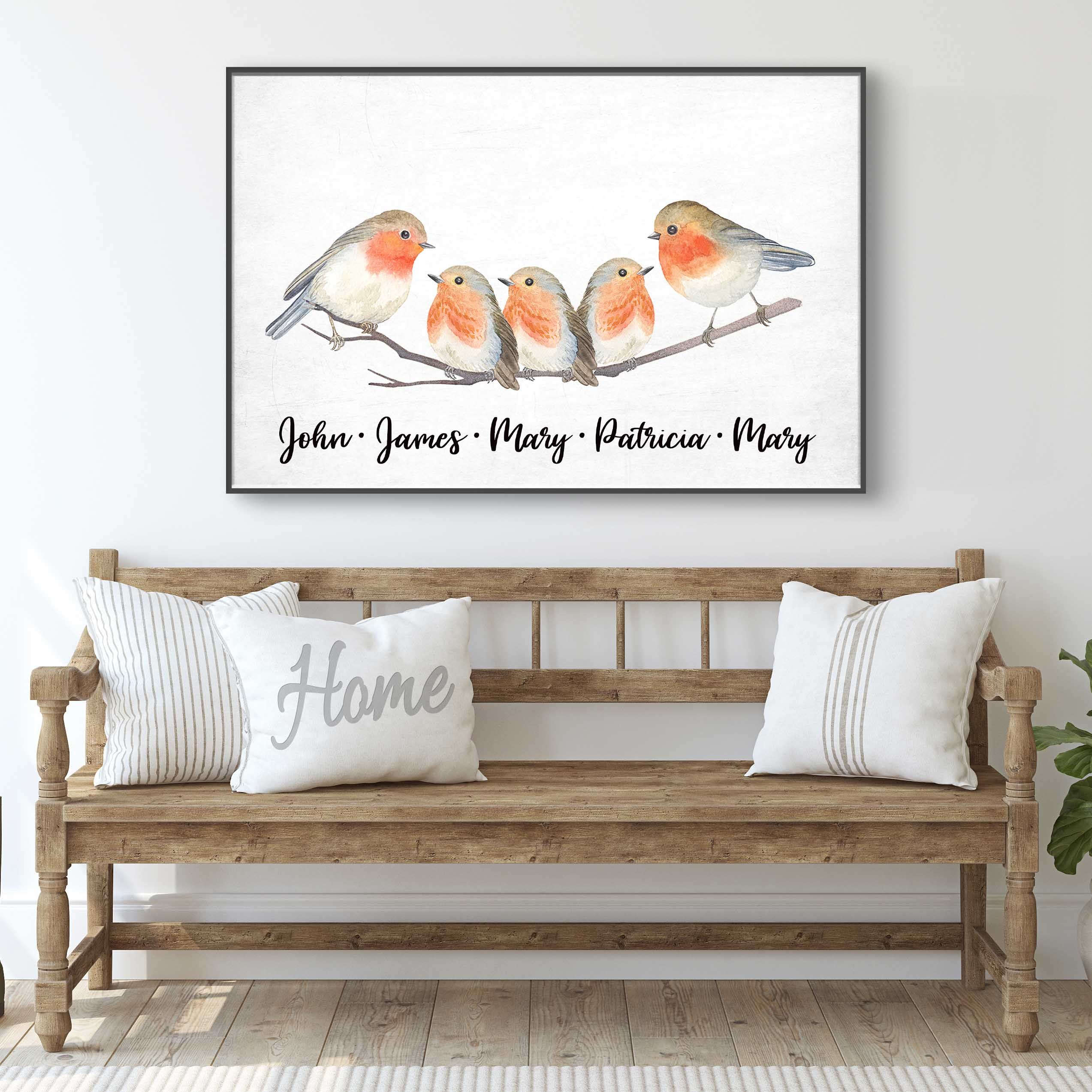 Family Flock of Birds Sign on sale at MyriadMart