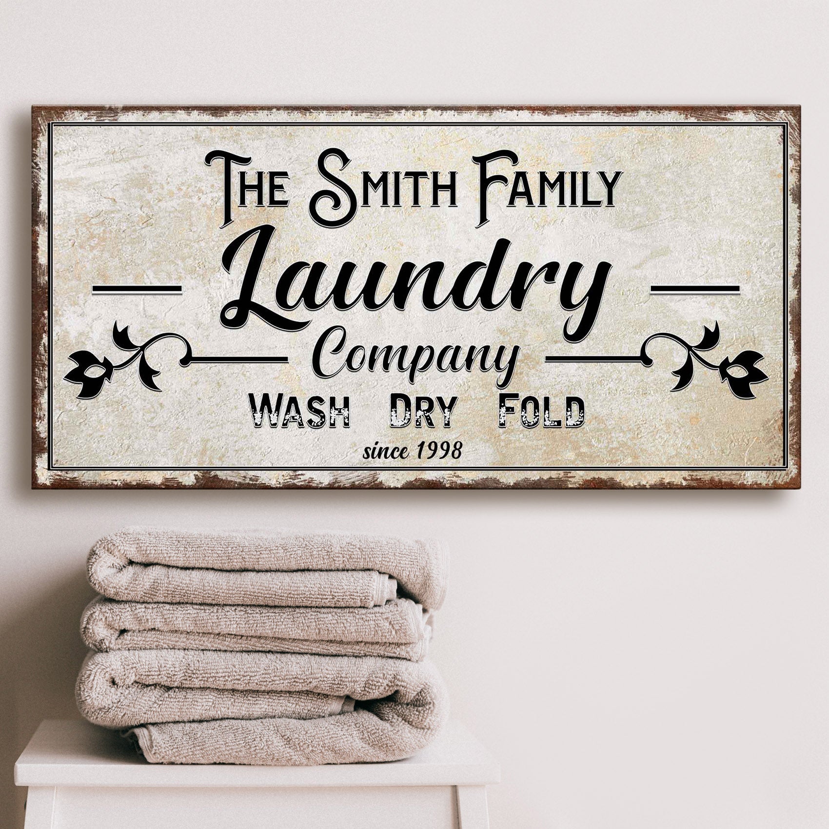 Family Laundry Company Sign on sale at MyriadMart