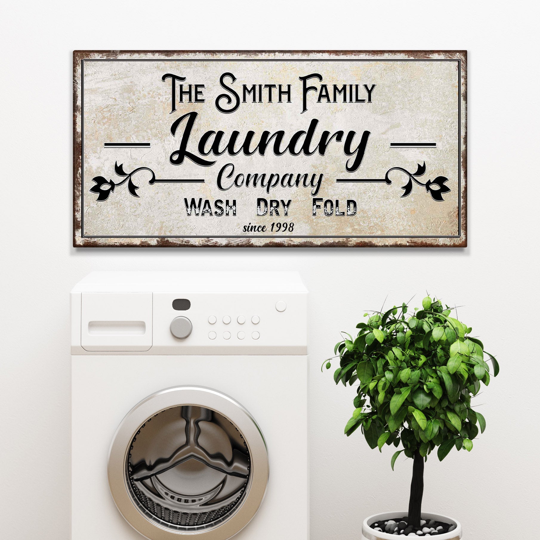 Family Laundry Company Sign on sale at MyriadMart