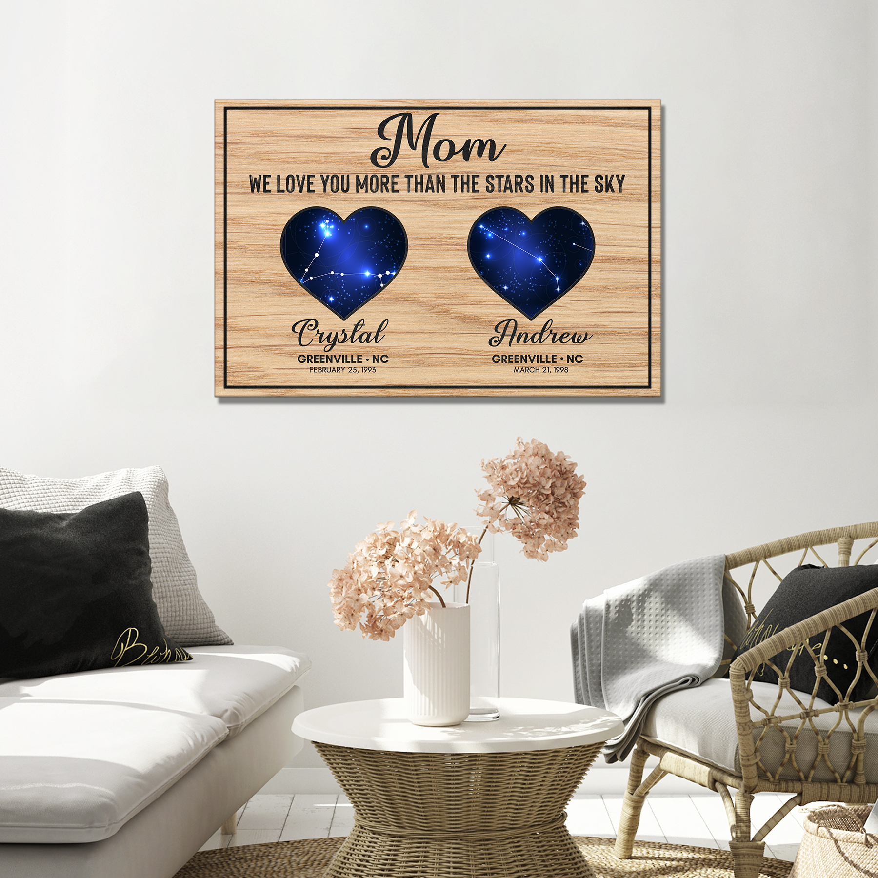 We Love You More Than The Stars In The Sky Sign on sale at MyriadMart