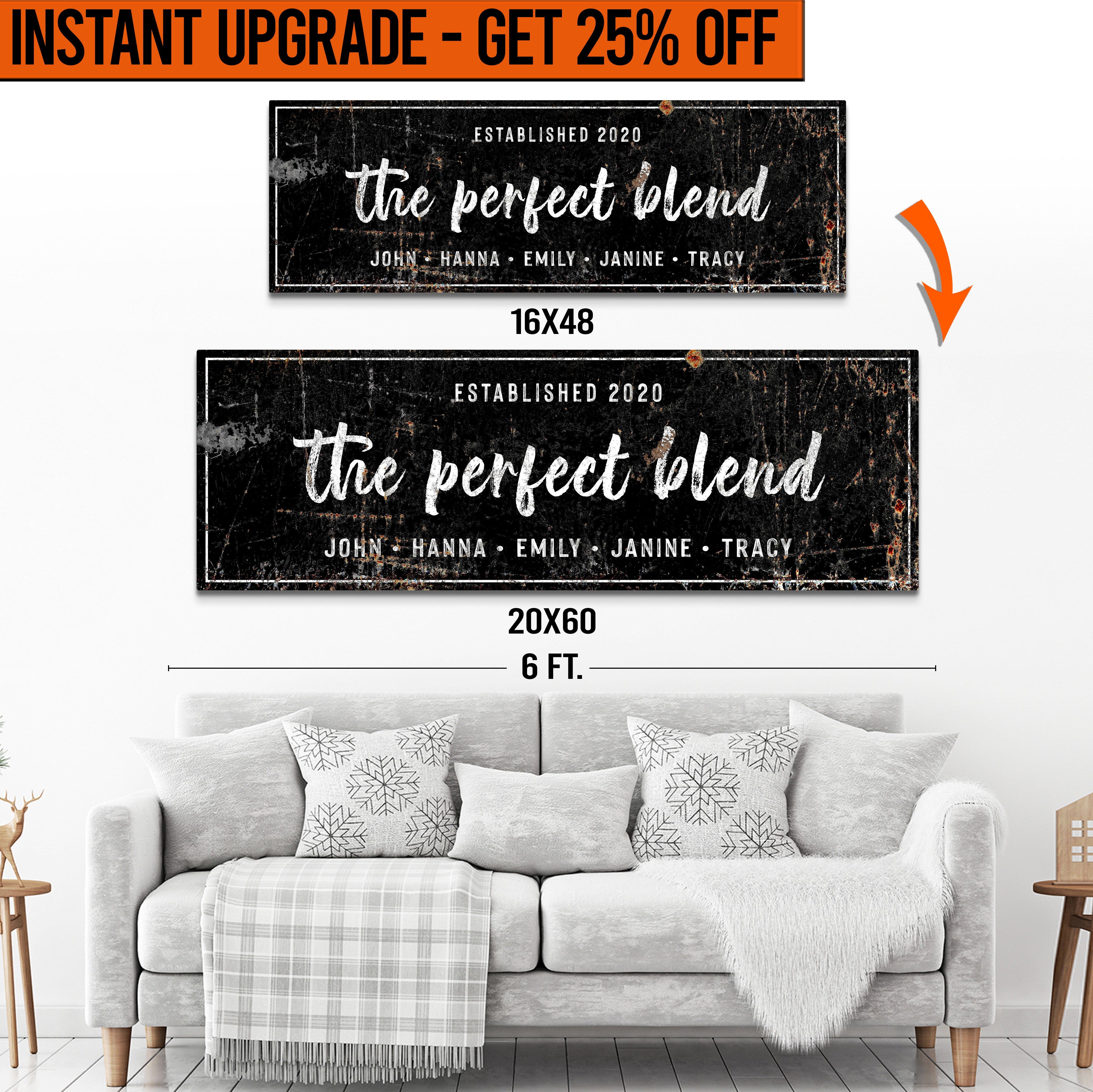 Upgrade Your 16x48 Inches 'The Perfect Blend' Style 2 Canvas To 20x60 Inches on sale at MyriadMart